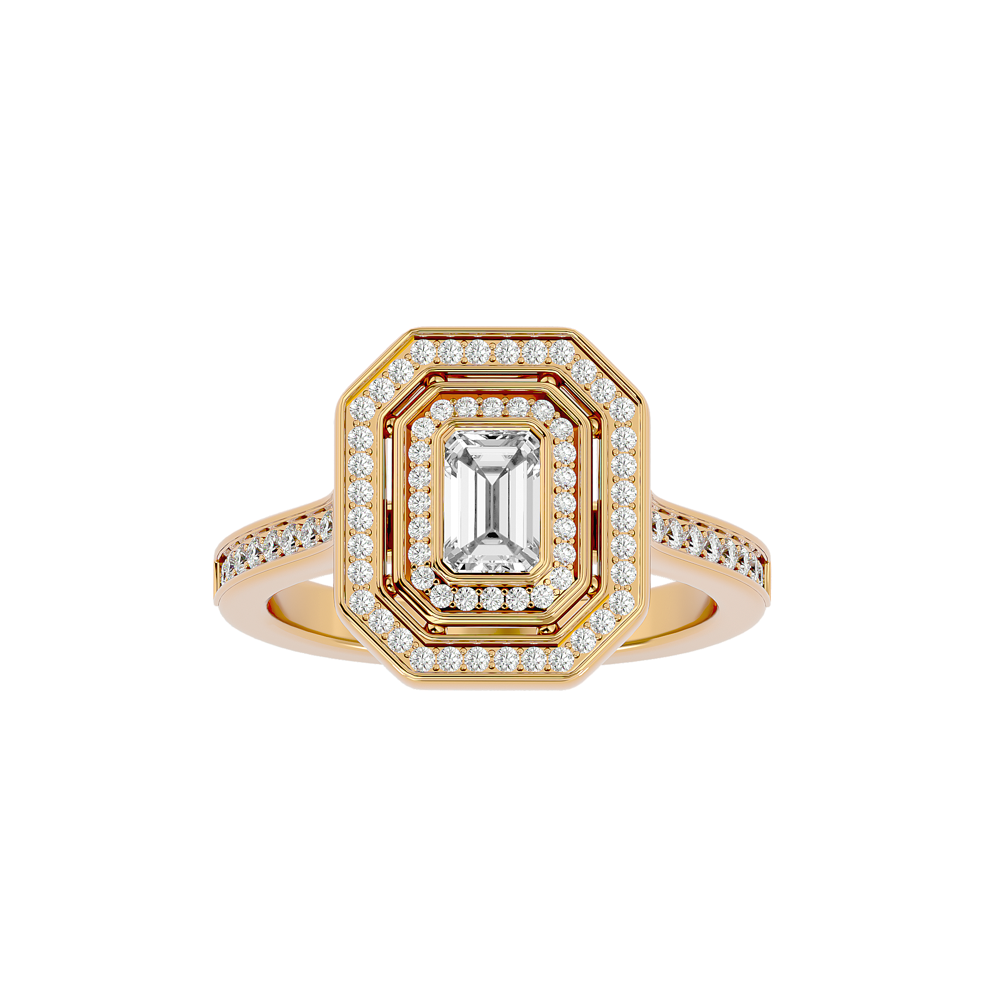 Xiomara Diamond Halo Ring