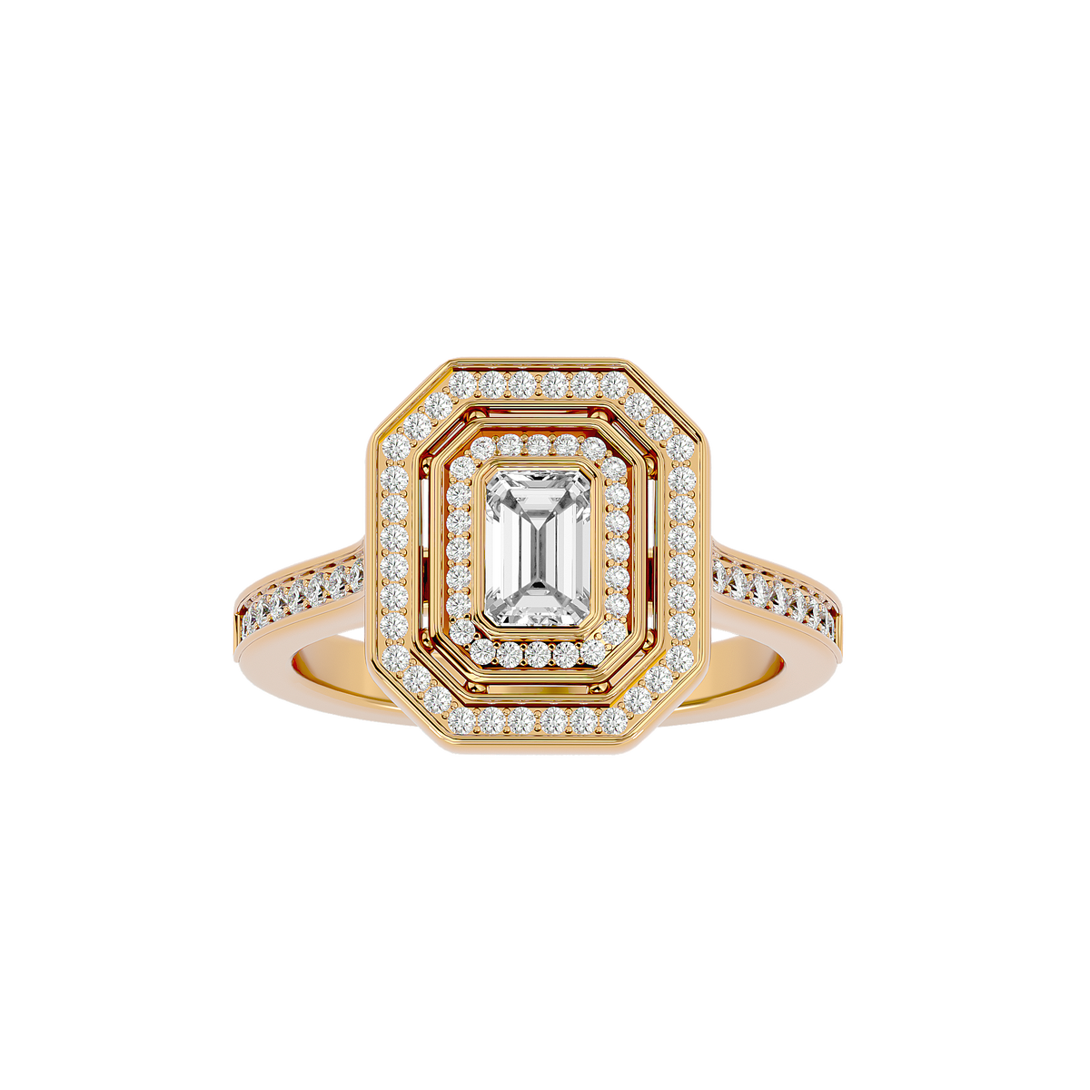 Xiomara Diamond Halo Ring