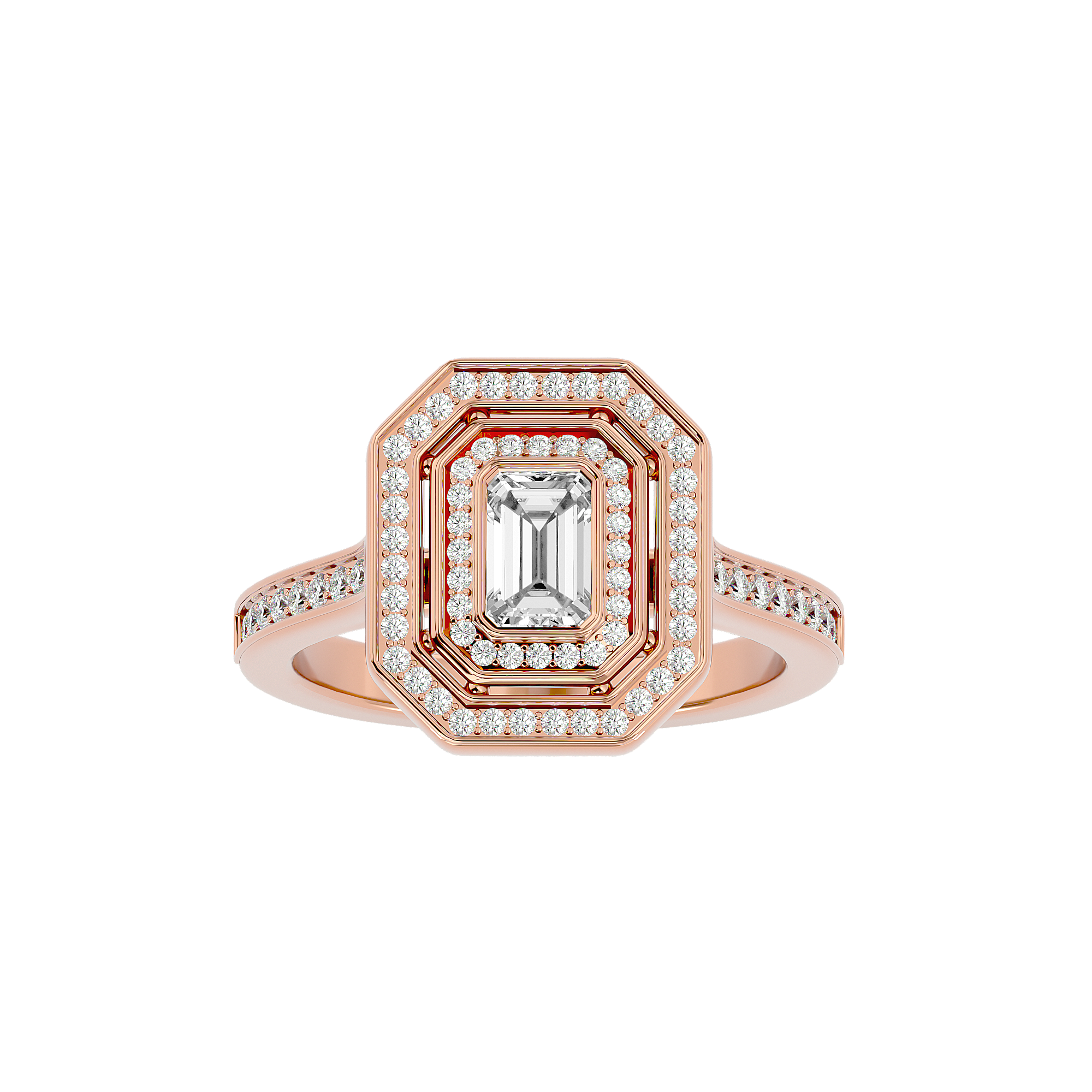 Xiomara Diamond Halo Ring