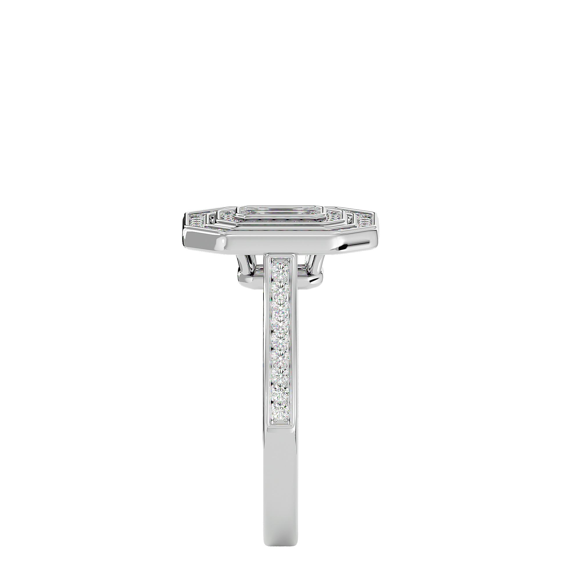 Xiomara Diamond Halo Ring