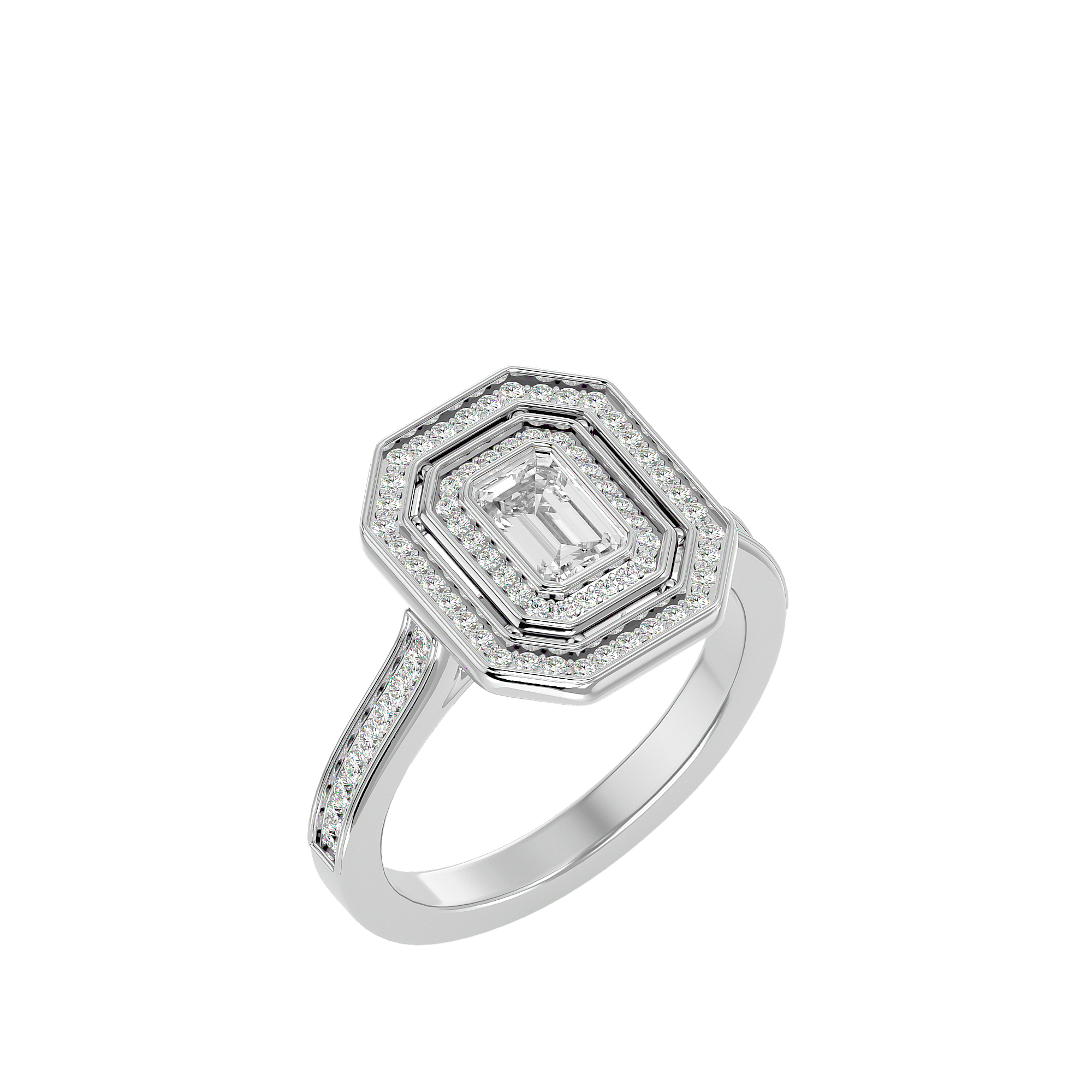 Xiomara Diamond Halo Ring