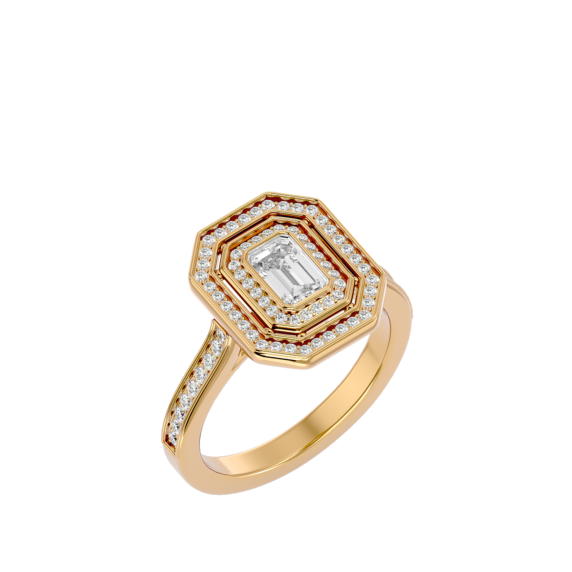 Xiomara Diamond Halo Ring