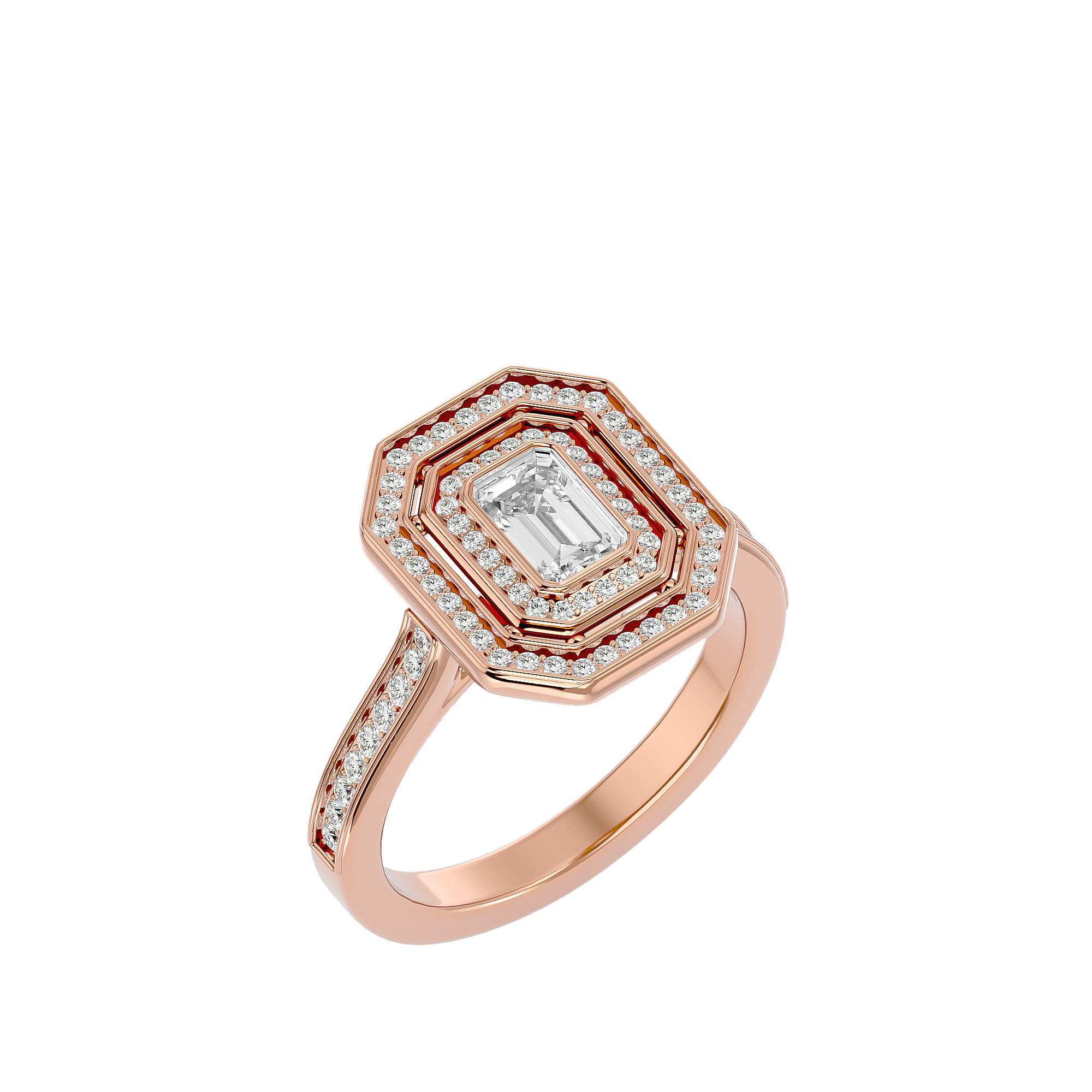 Xiomara Diamond Halo Ring