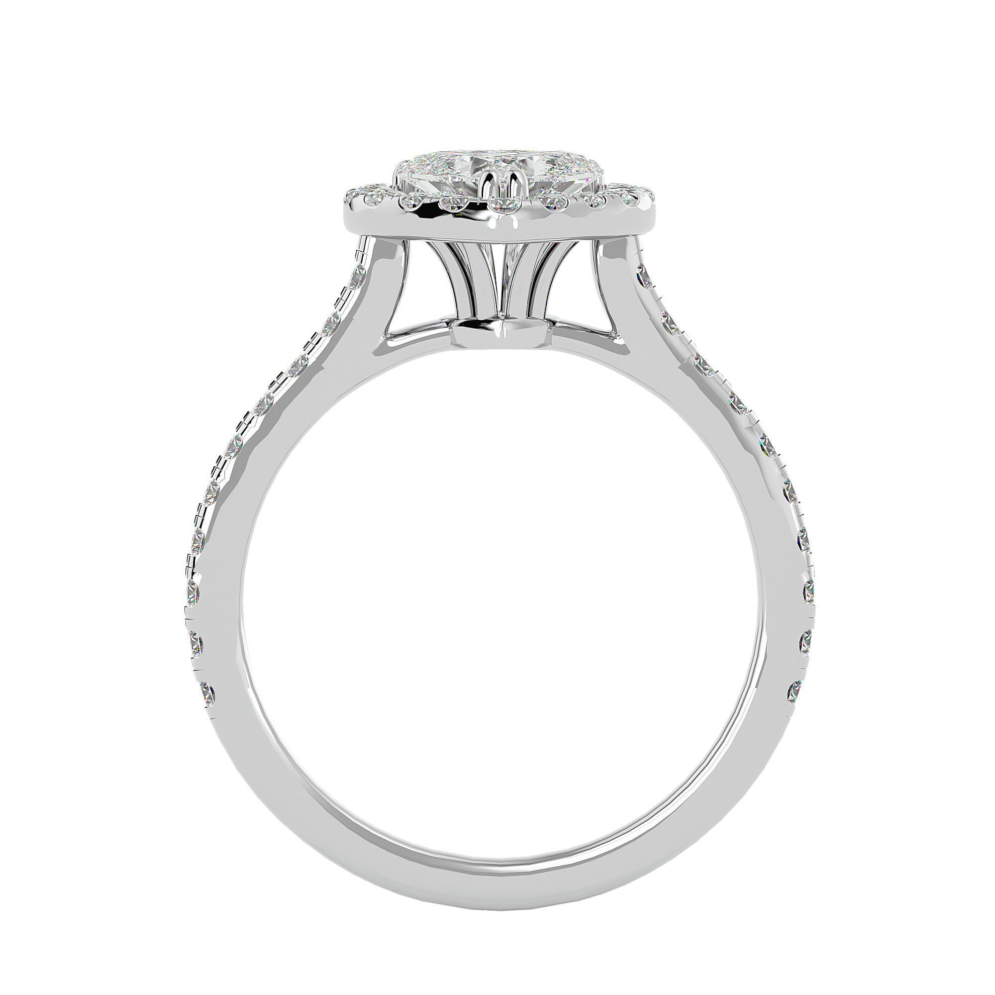 Linda Diamond Halo Ring