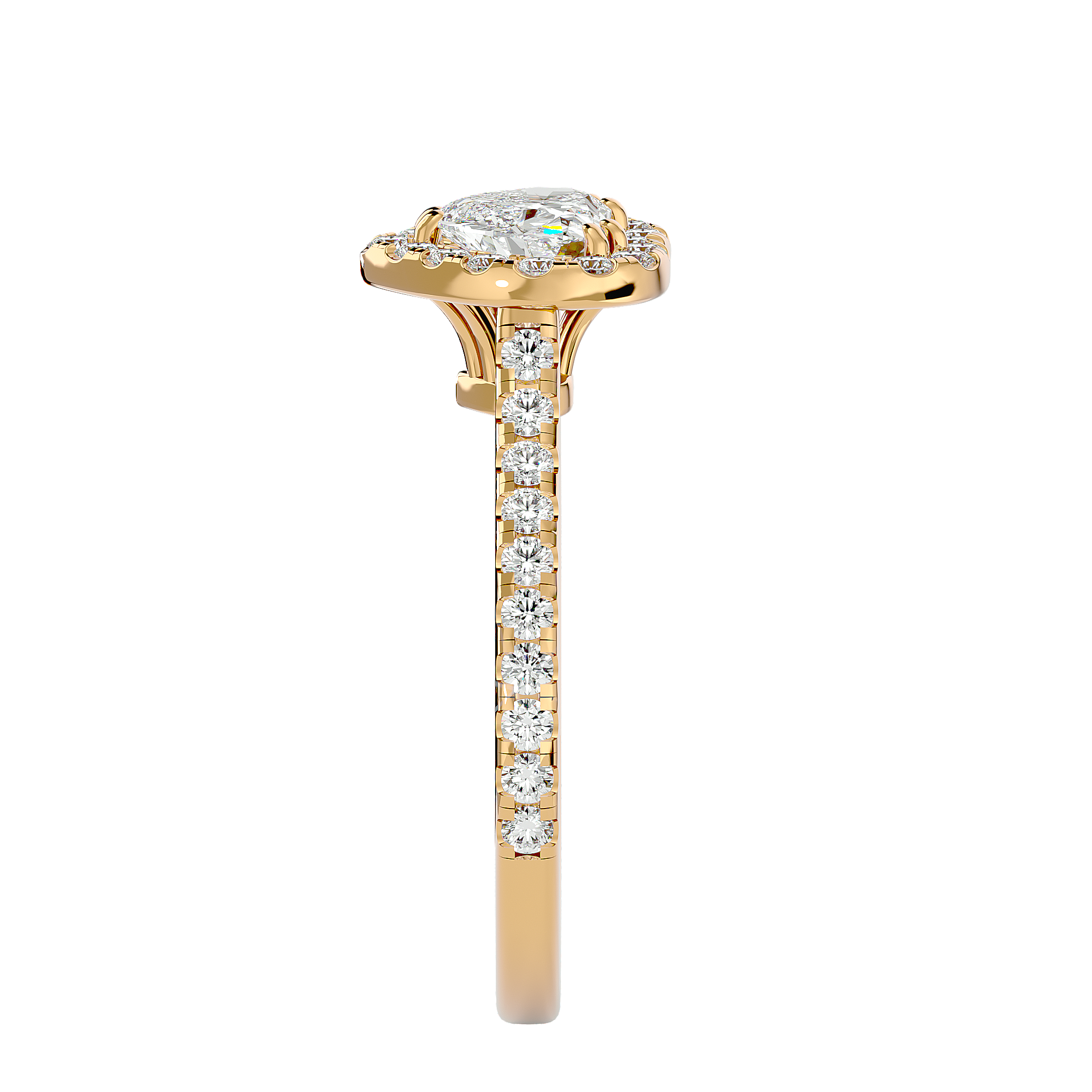 Linda Diamond Halo Ring