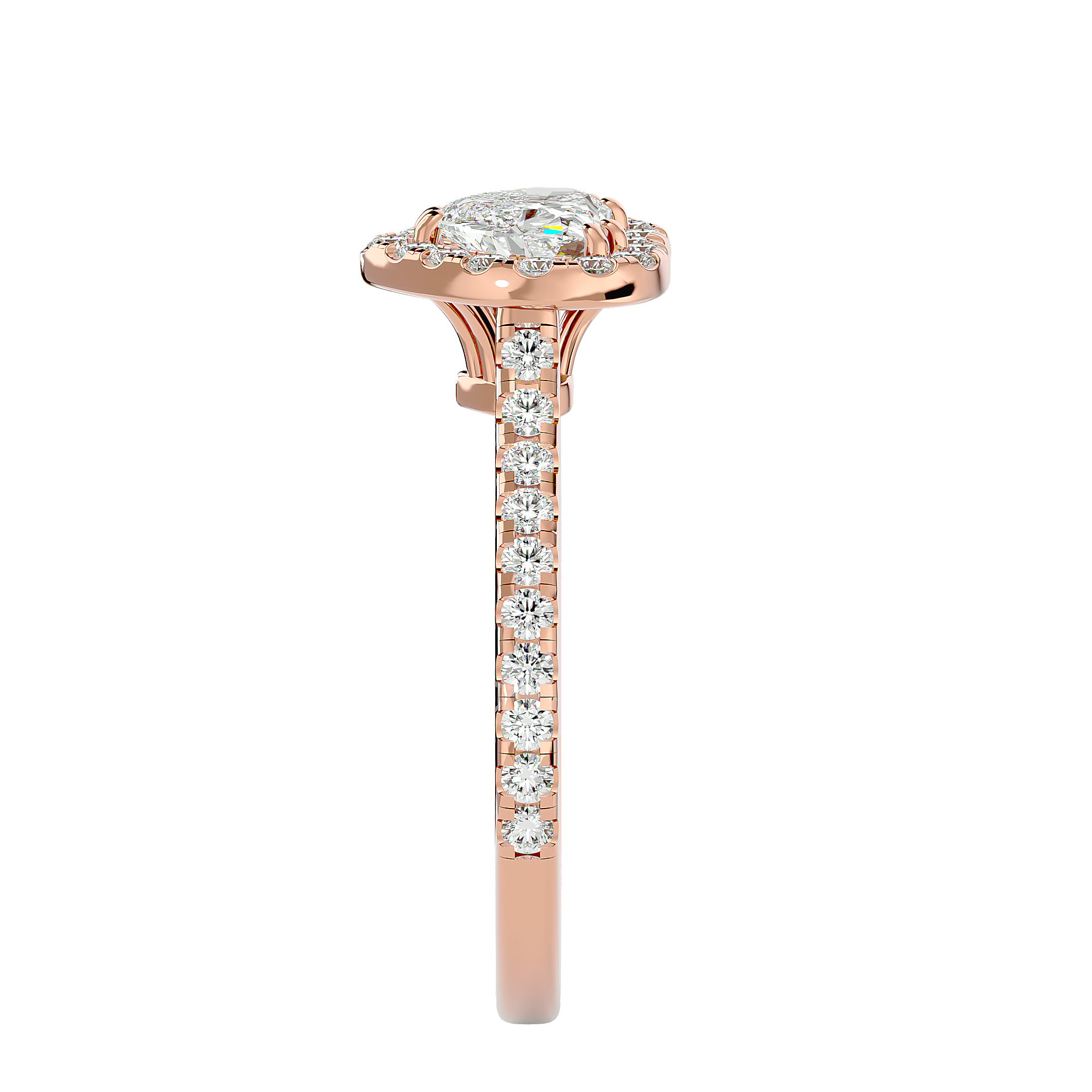 Linda Diamond Halo Ring