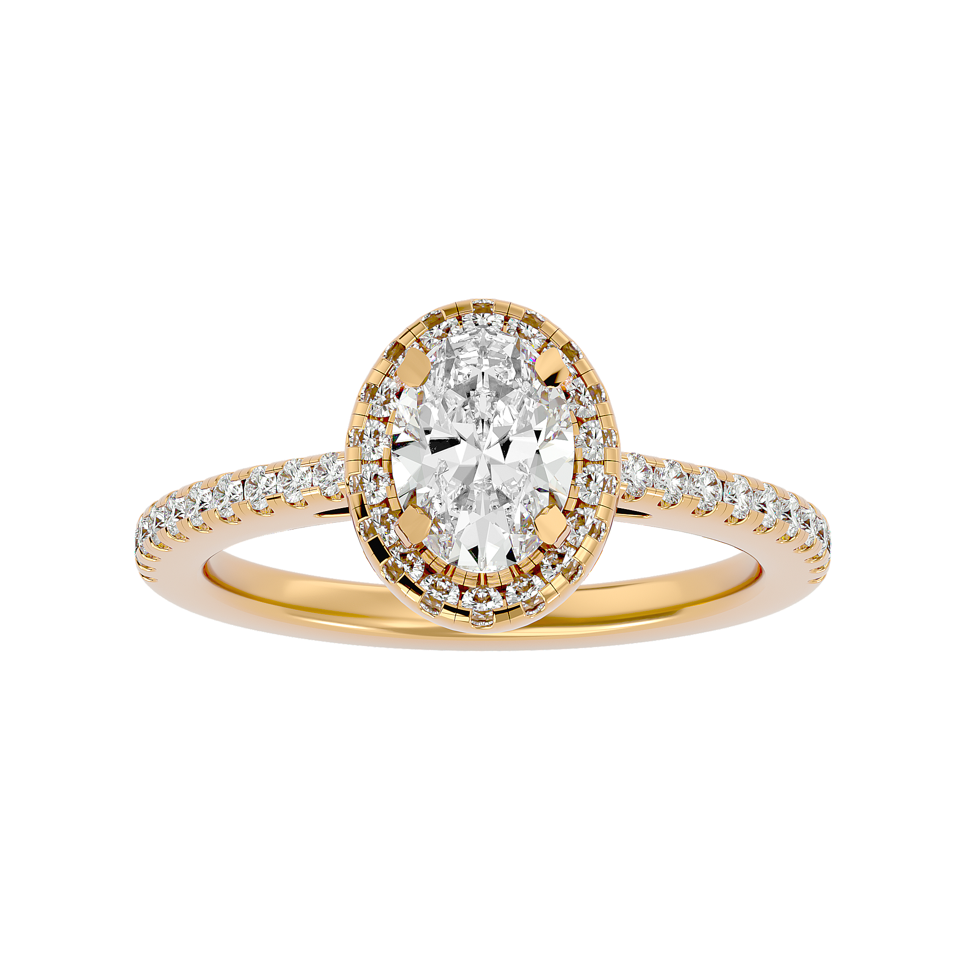 Hana Diamond Halo Ring