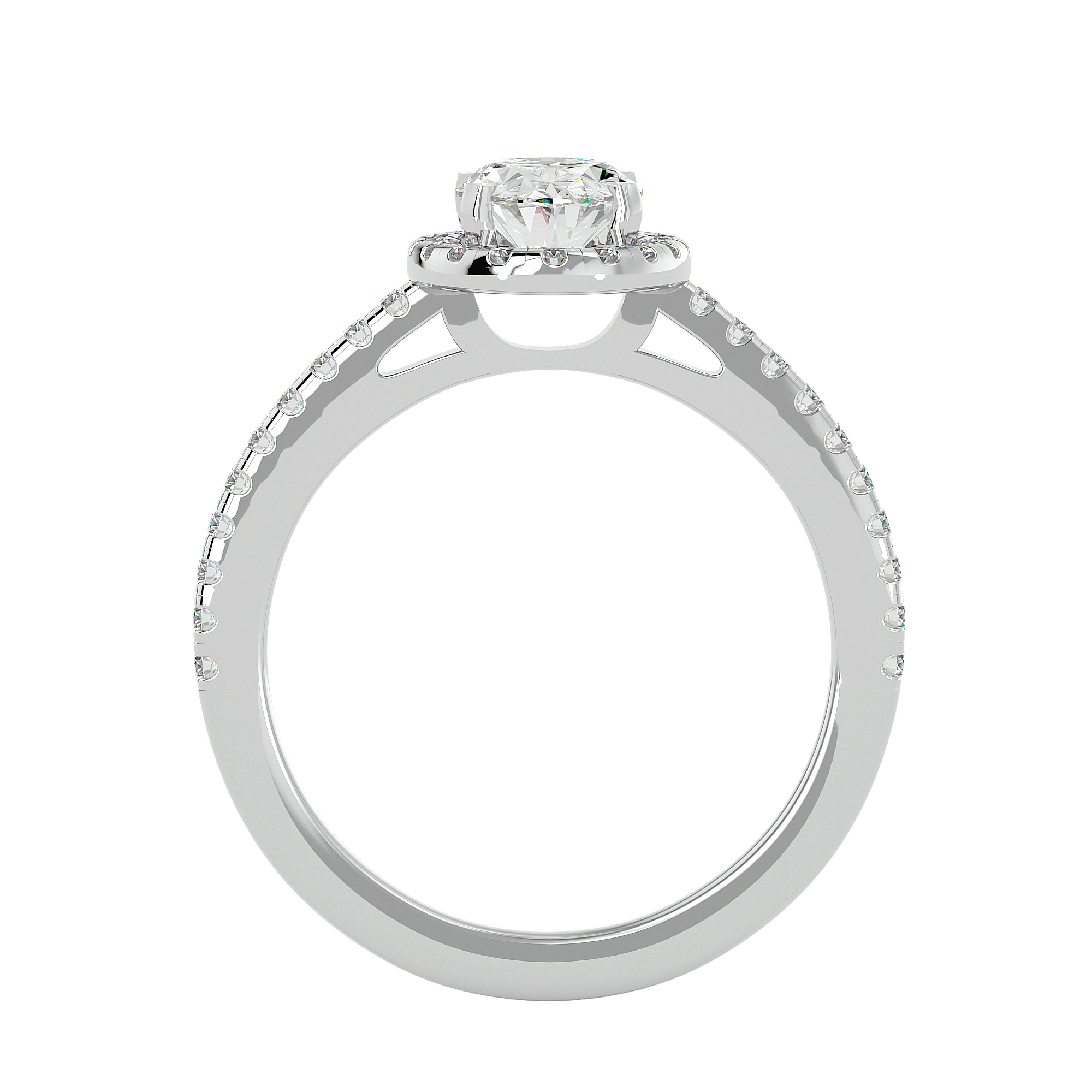 Hana Diamond Halo Ring