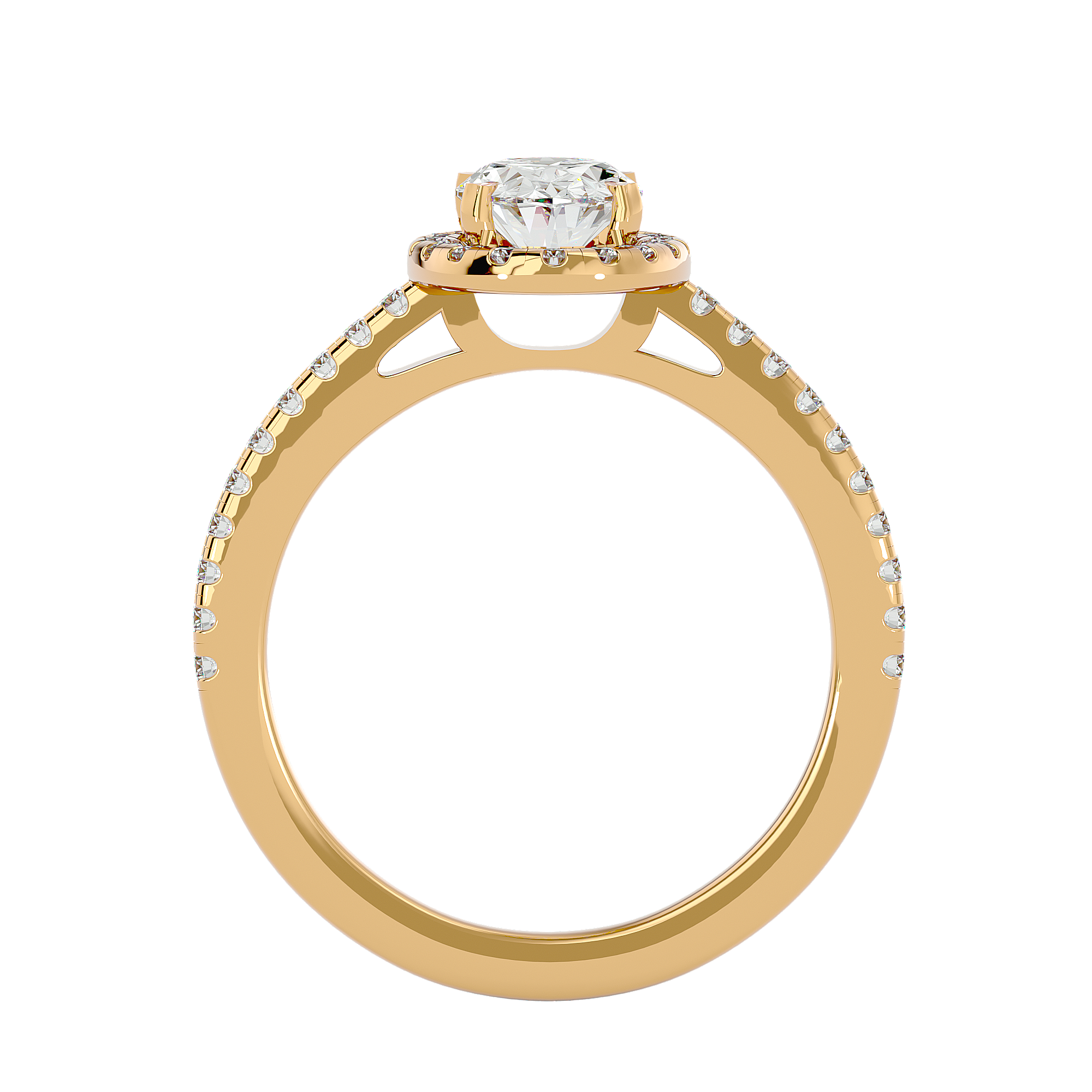 Hana Diamond Halo Ring