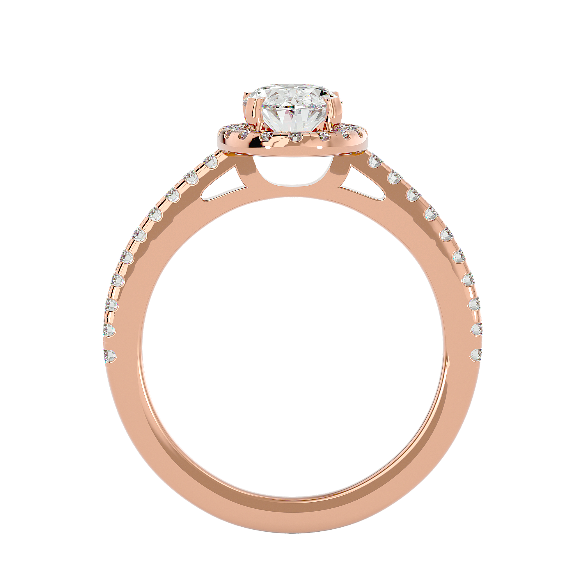 Hana Diamond Halo Ring