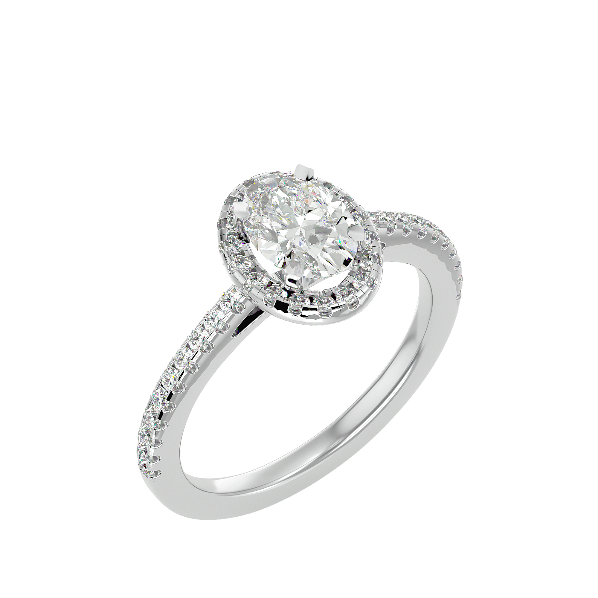 Hana Diamond Halo Ring