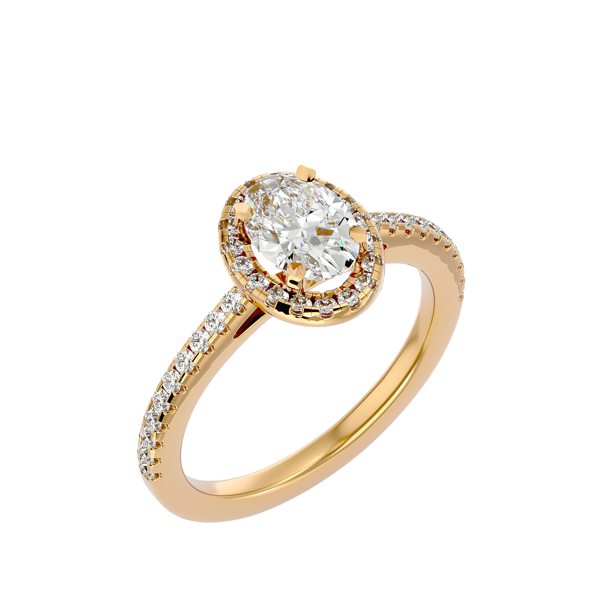 Hana Diamond Halo Ring