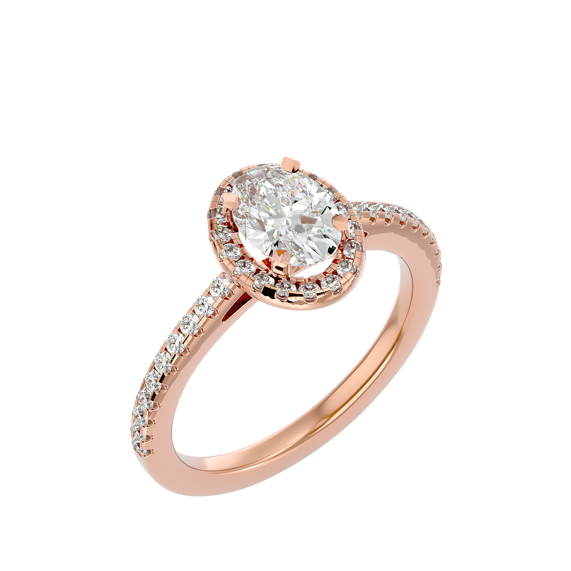 Hana Diamond Halo Ring