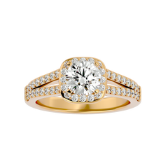 Hadassah Diamond Halo Ring