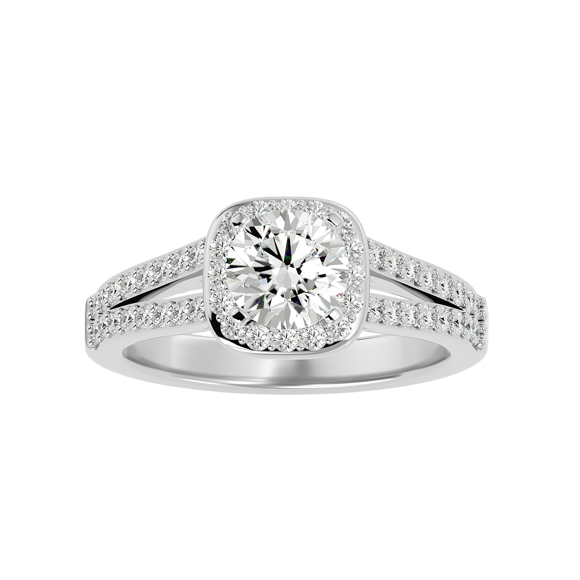 Hadassah Diamond Halo Ring