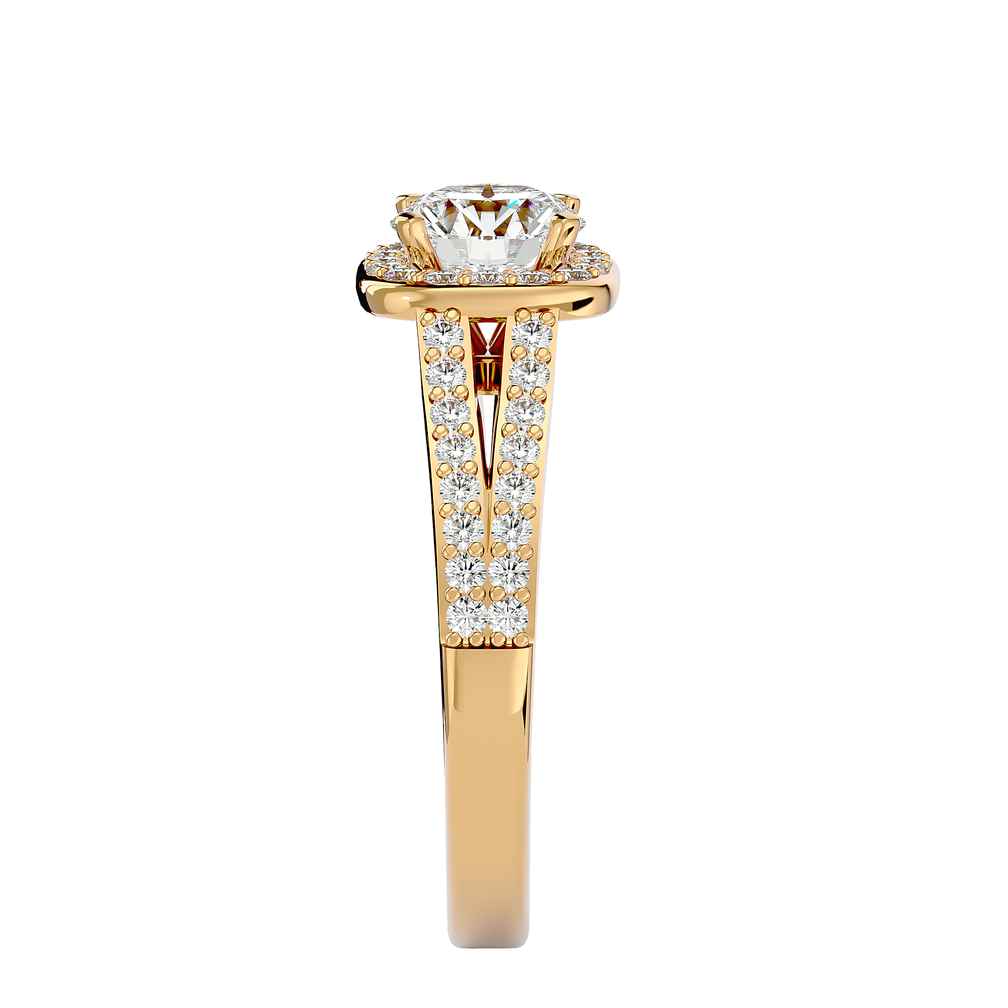 Hadassah Diamond Halo Ring