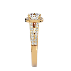 Hadassah Diamond Halo Ring