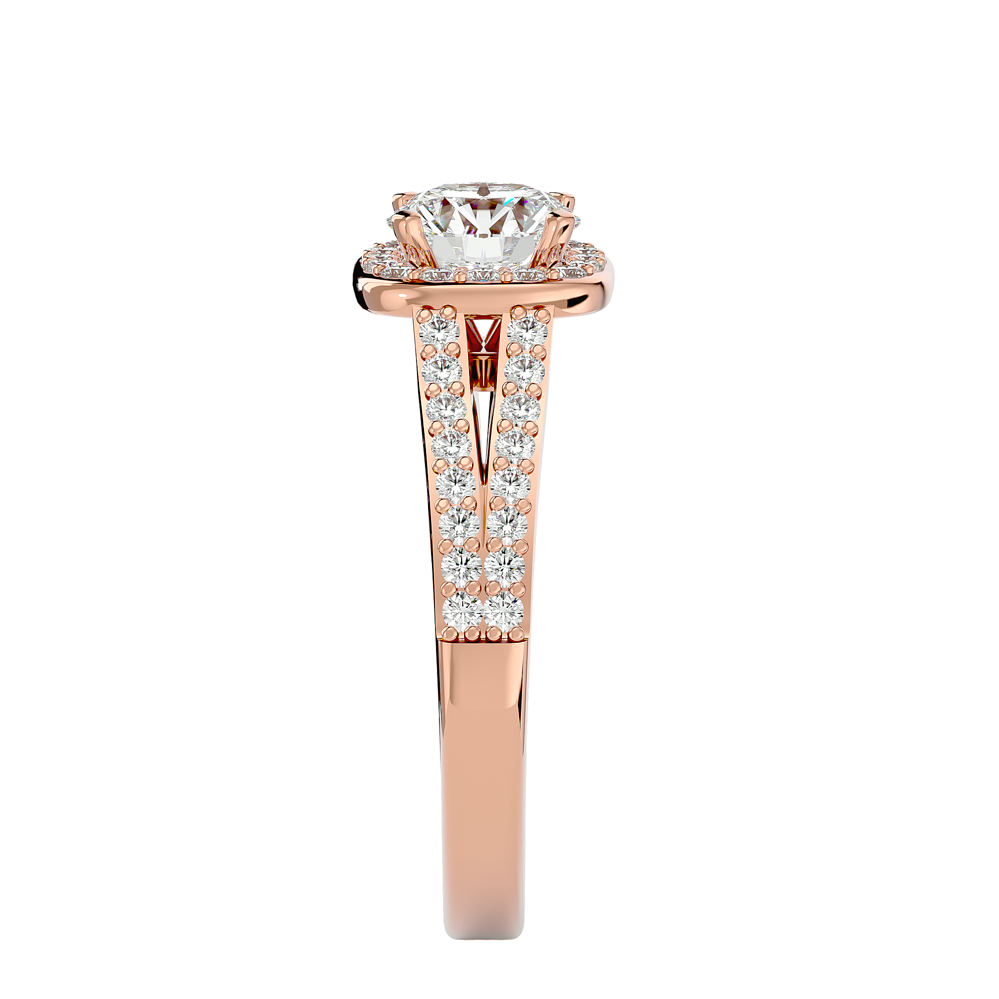Hadassah Diamond Halo Ring