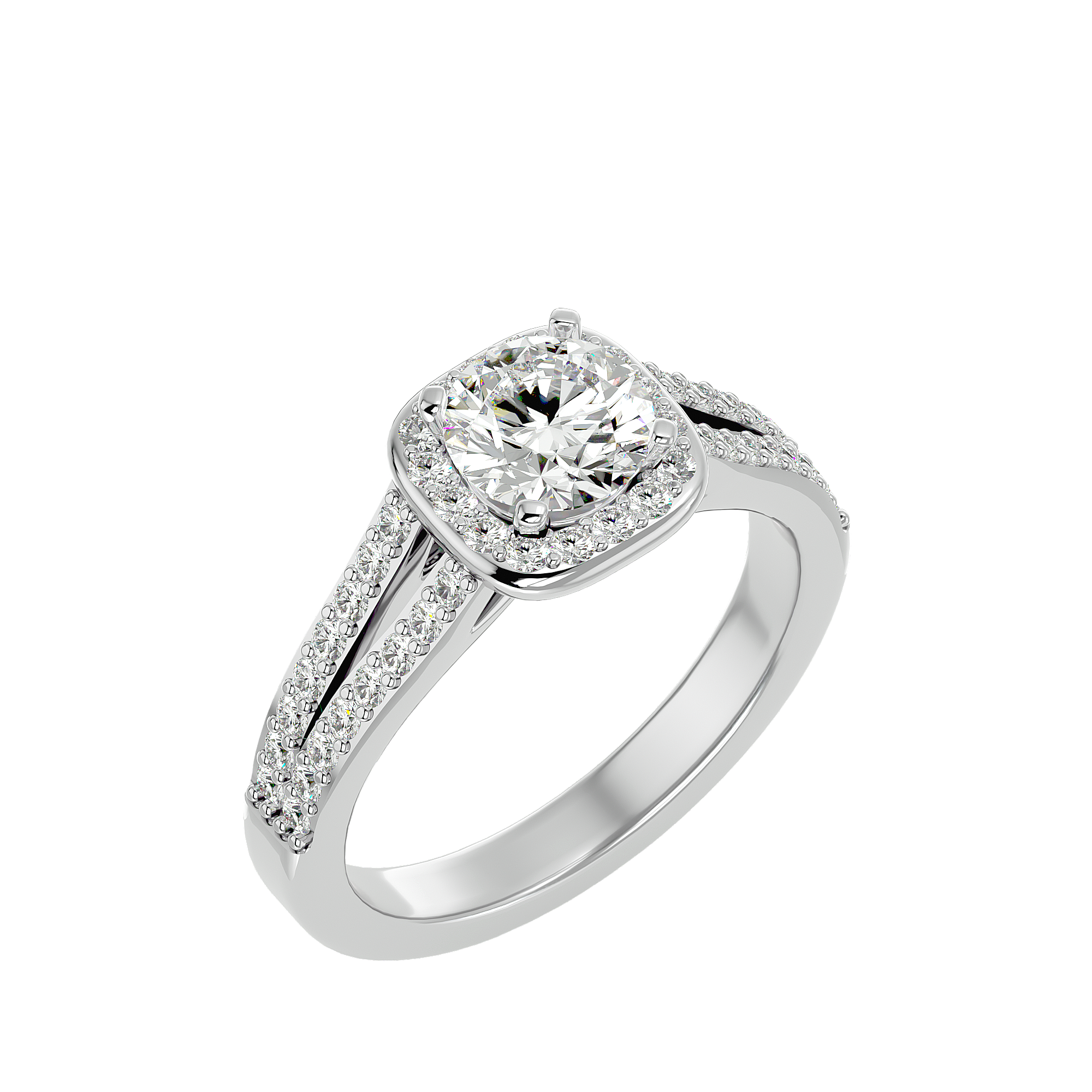 Hadassah Diamond Halo Ring