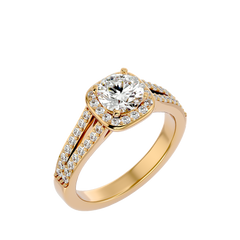 Hadassah Diamond Halo Ring