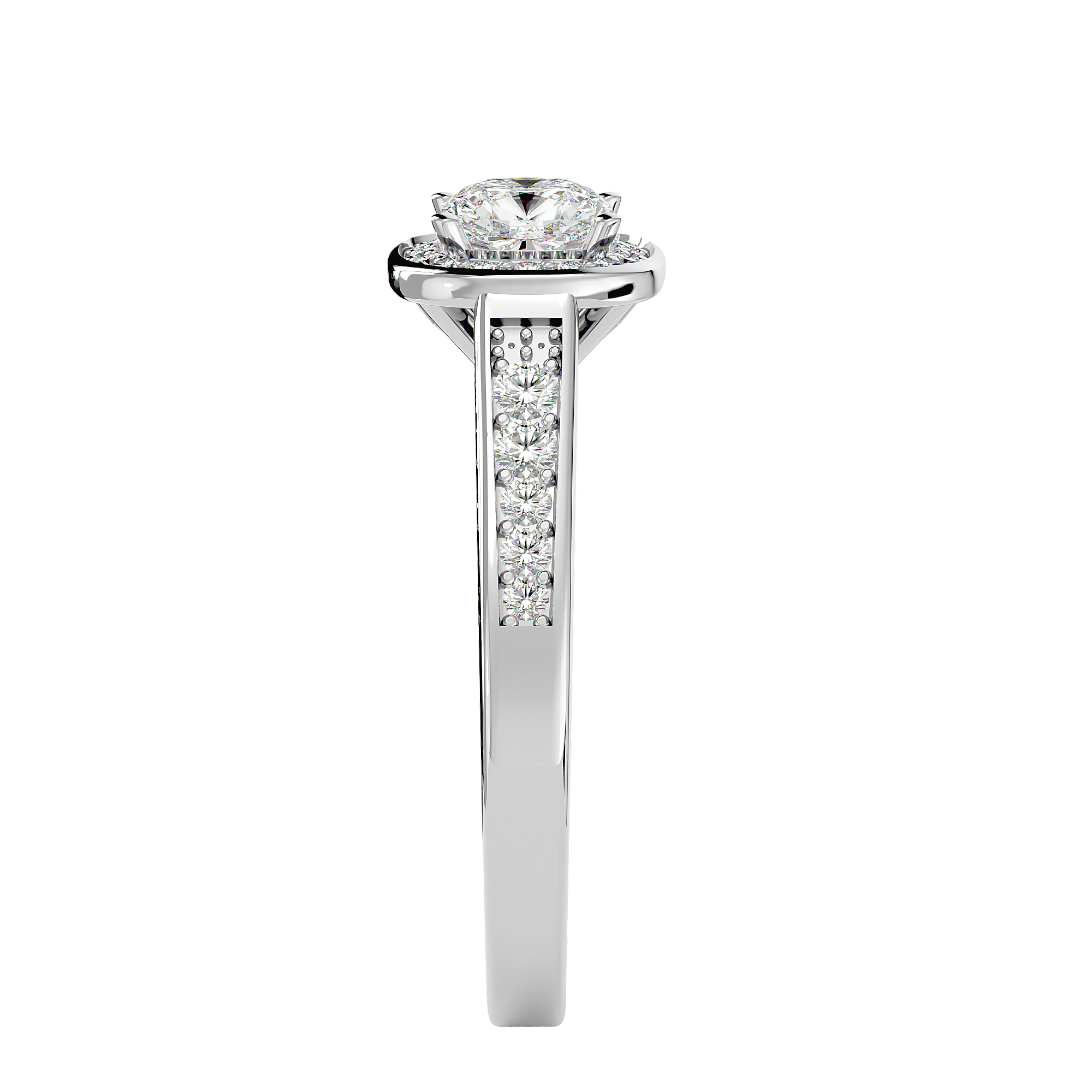 Simone Diamond Halo Ring