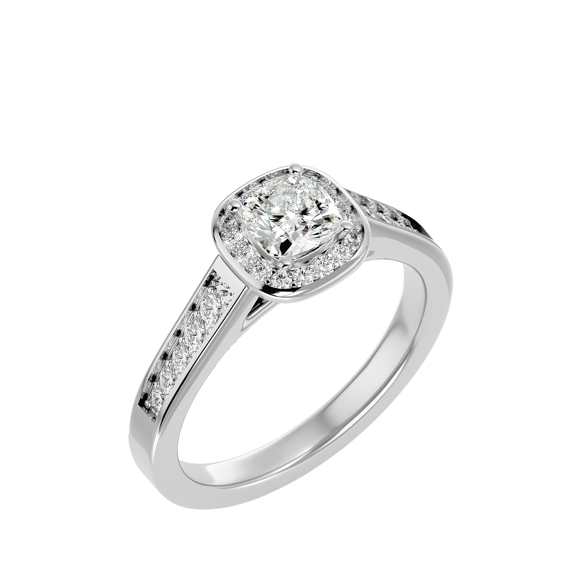 Simone Diamond Halo Ring