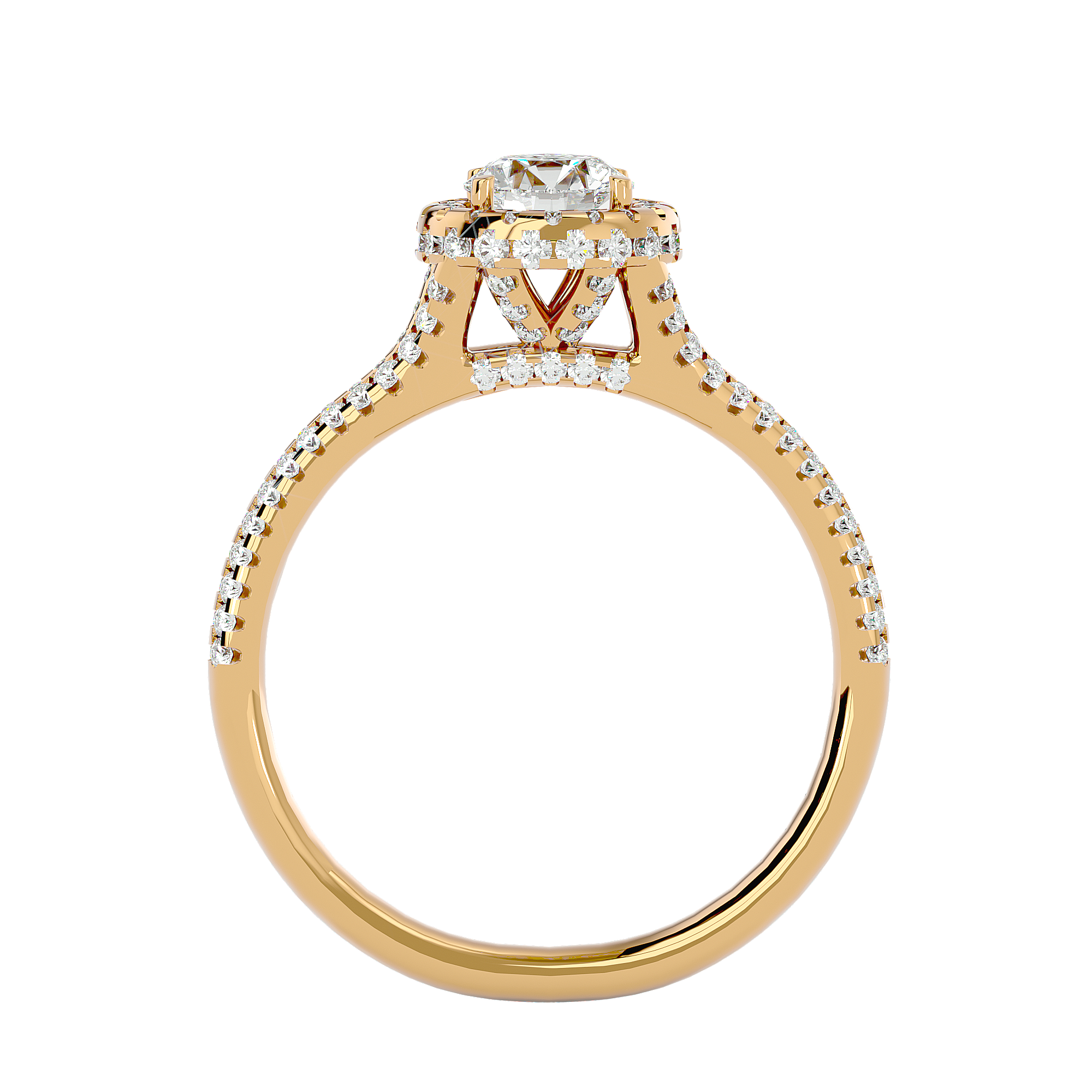 Jillian Diamond Halo Ring
