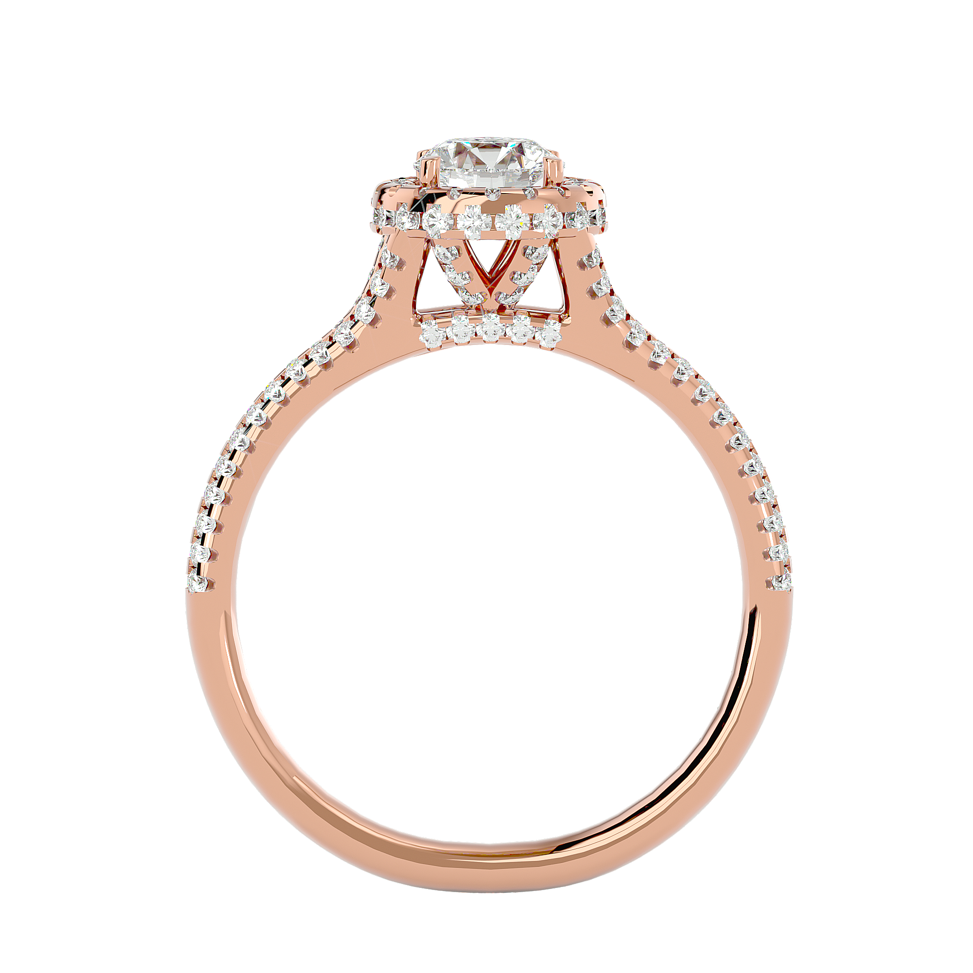 Jillian Diamond Halo Ring