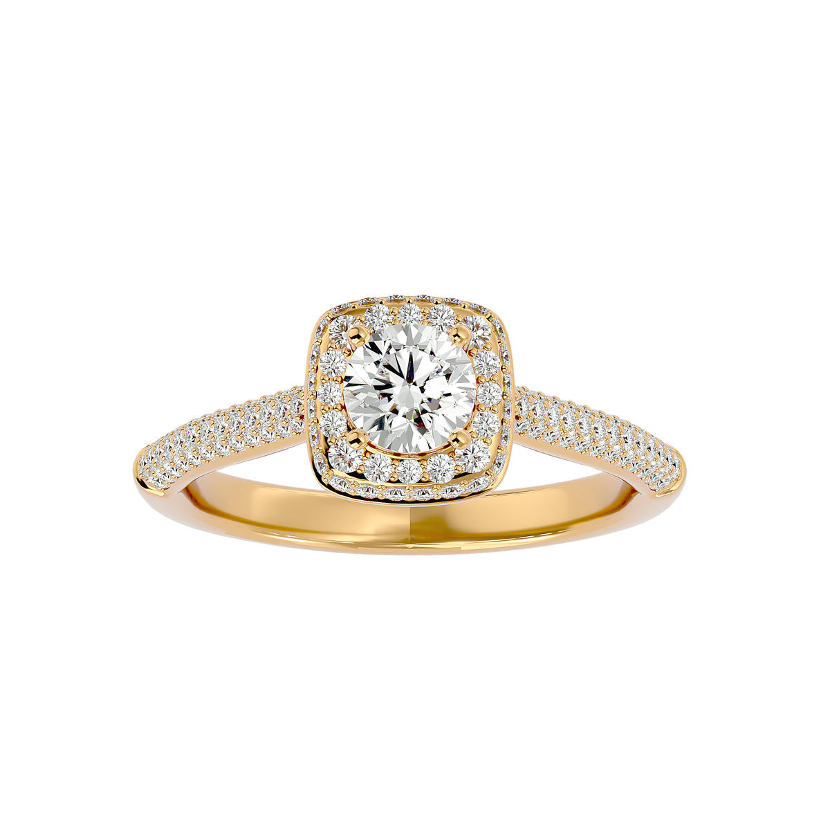 Alena Diamond Halo Ring
