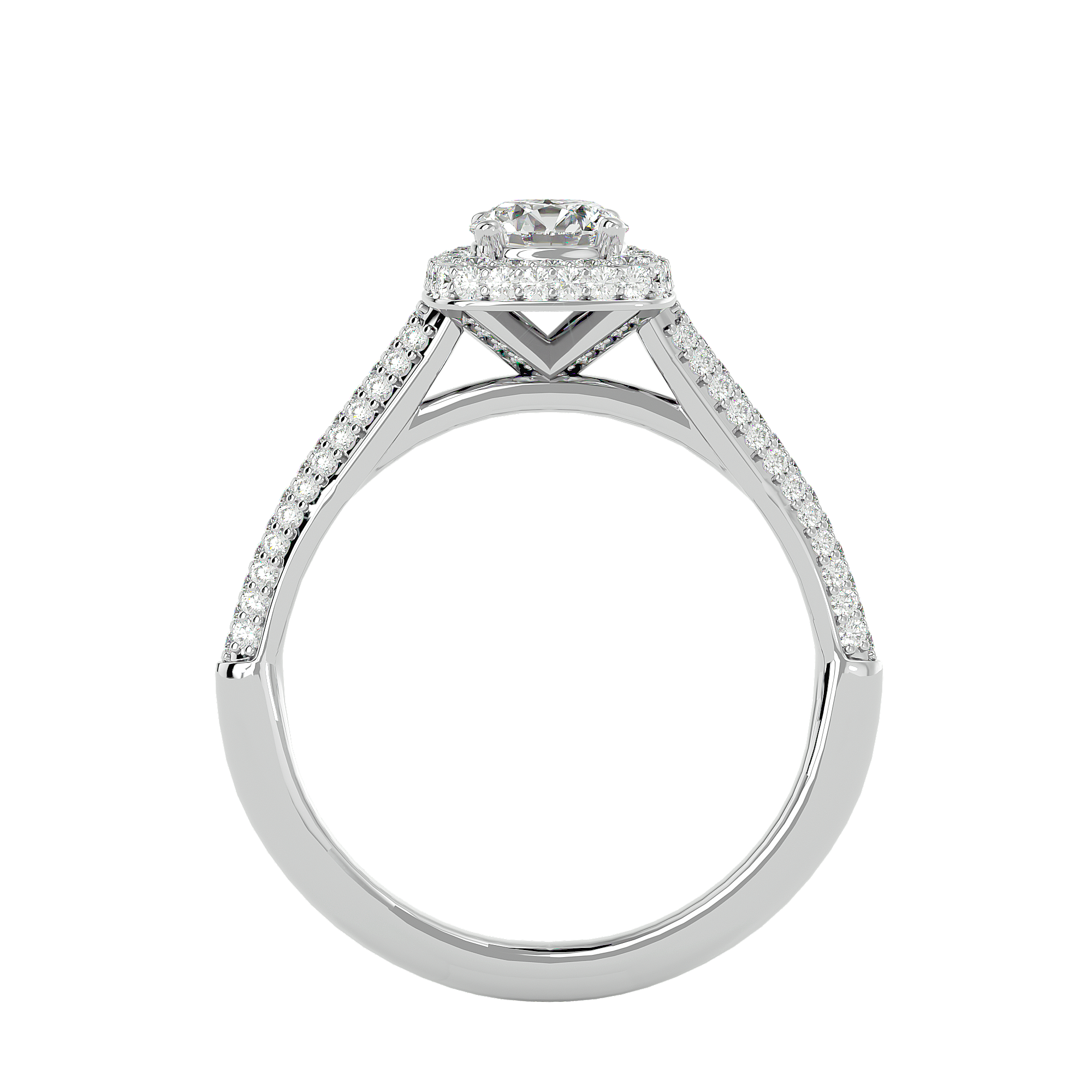 Alena Diamond Halo Ring
