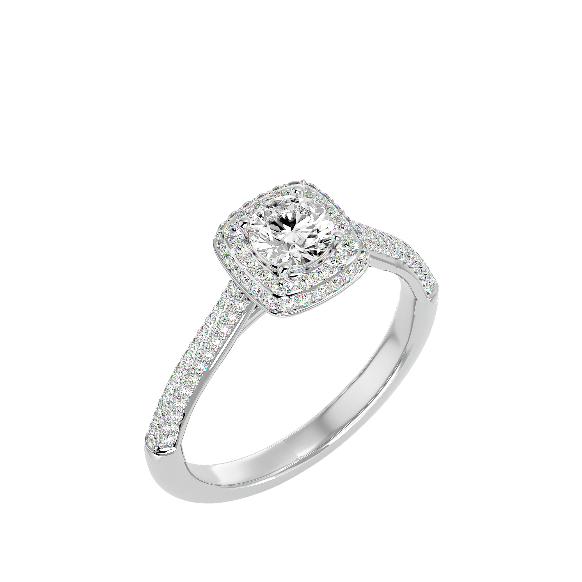 Alena Diamond Halo Ring