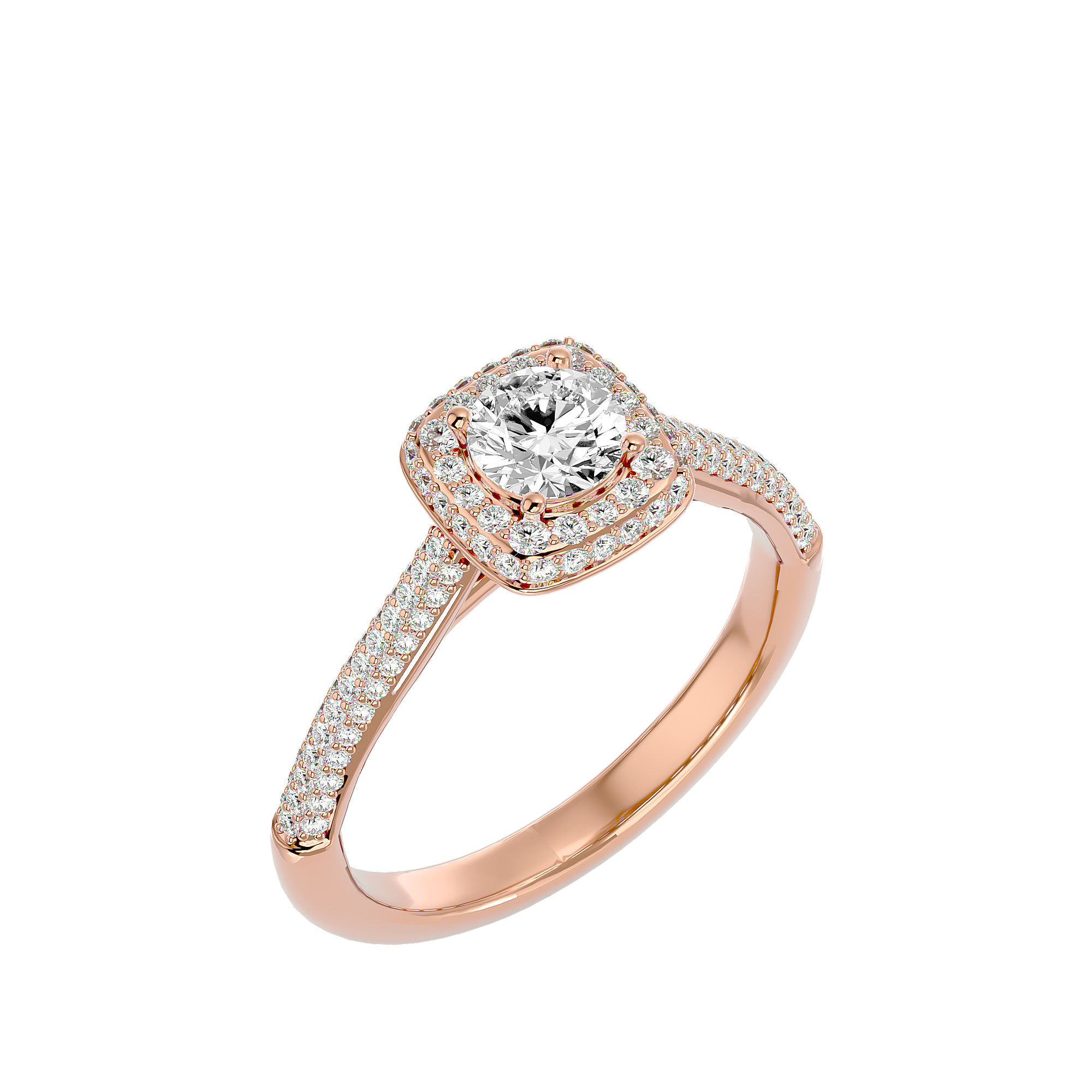 Alena Diamond Halo Ring