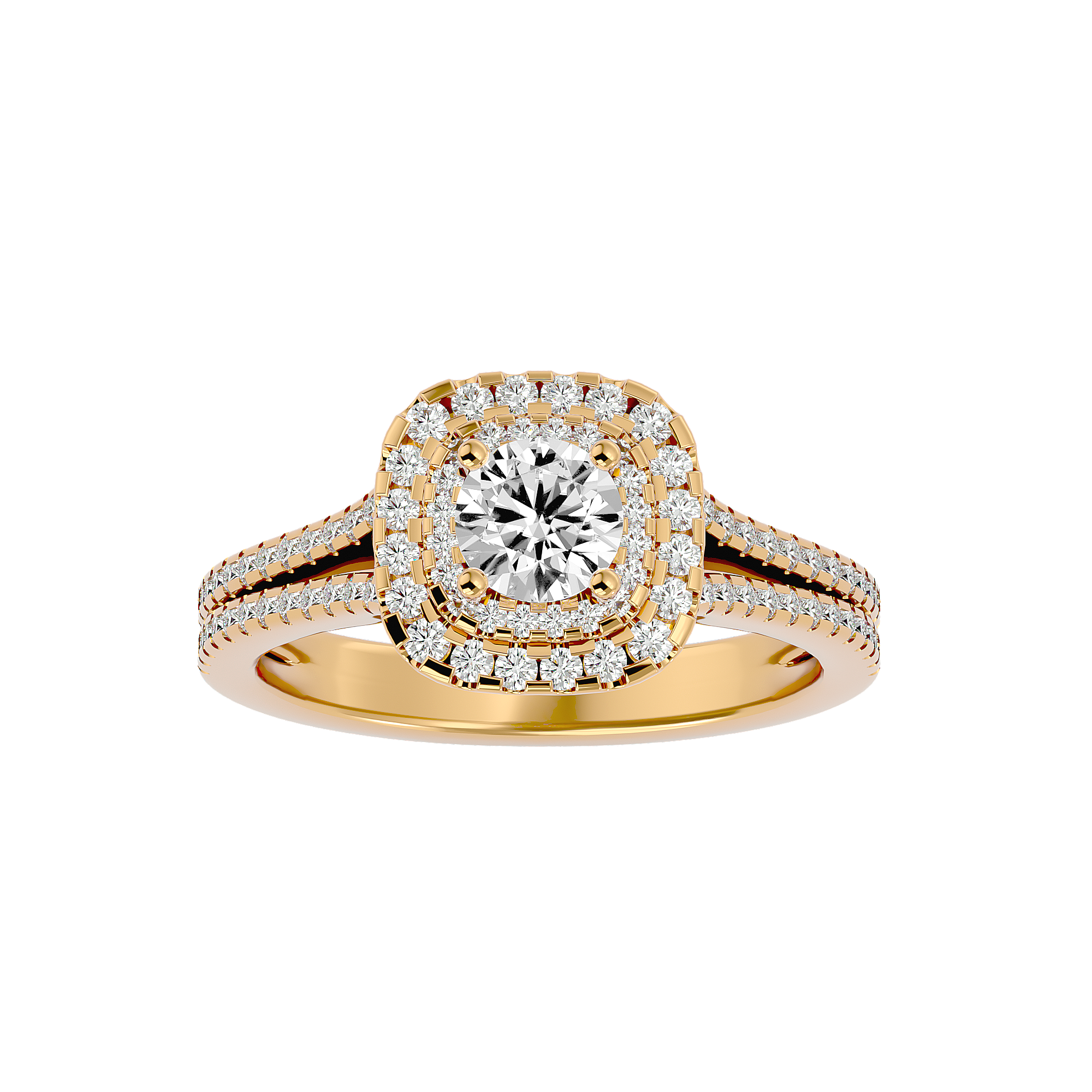 Malaya Diamond Halo Ring