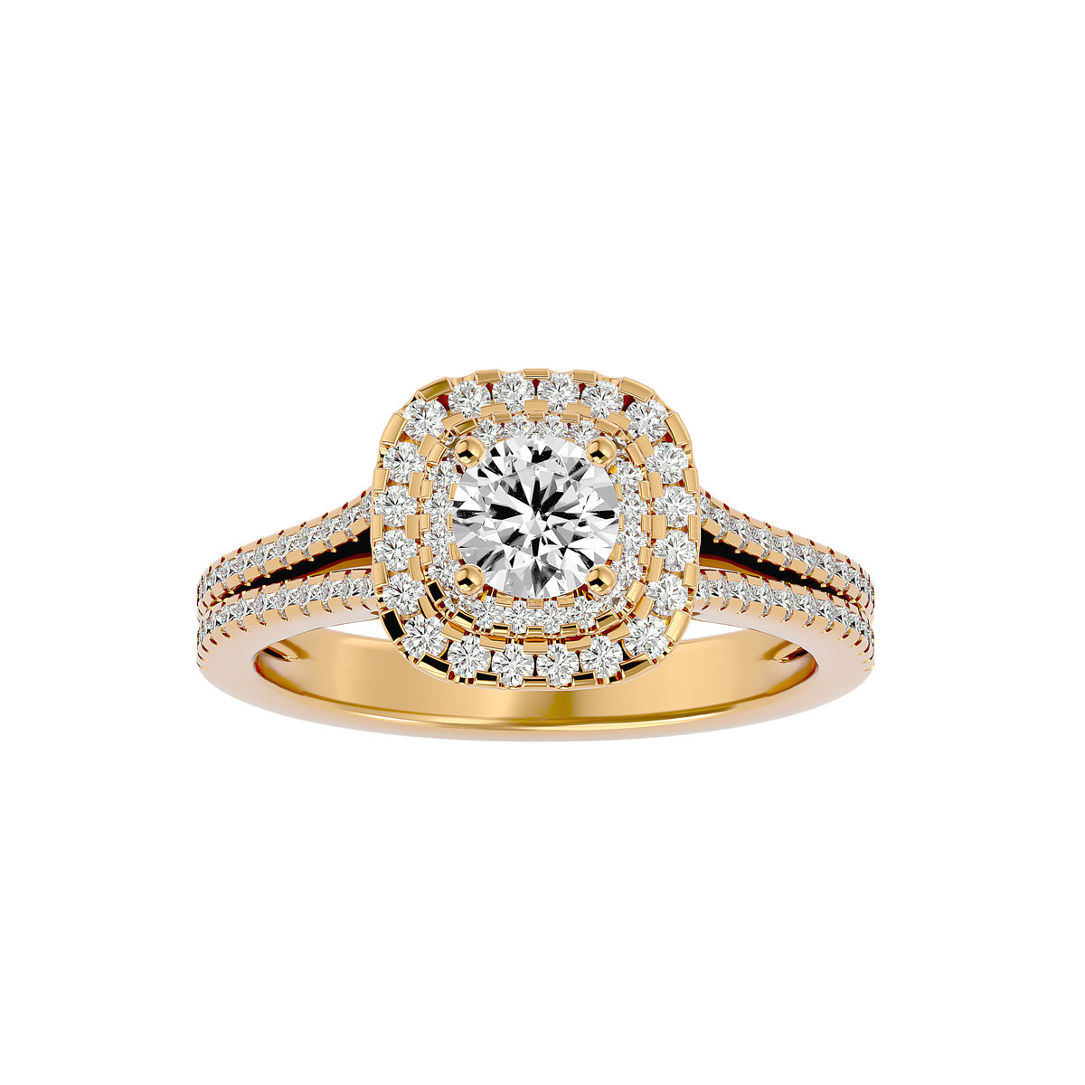 Malaya Diamond Halo Ring