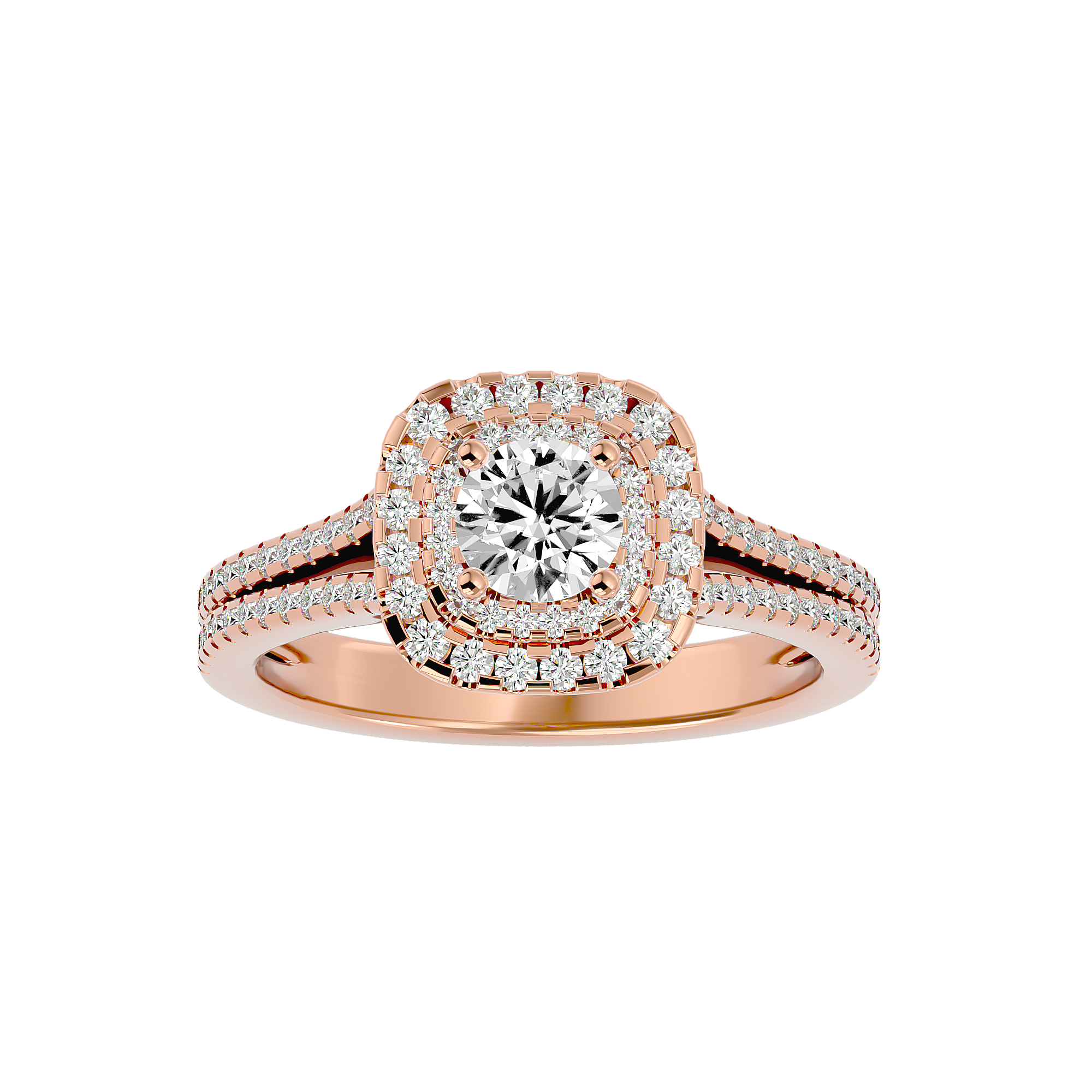 Malaya Diamond Halo Ring