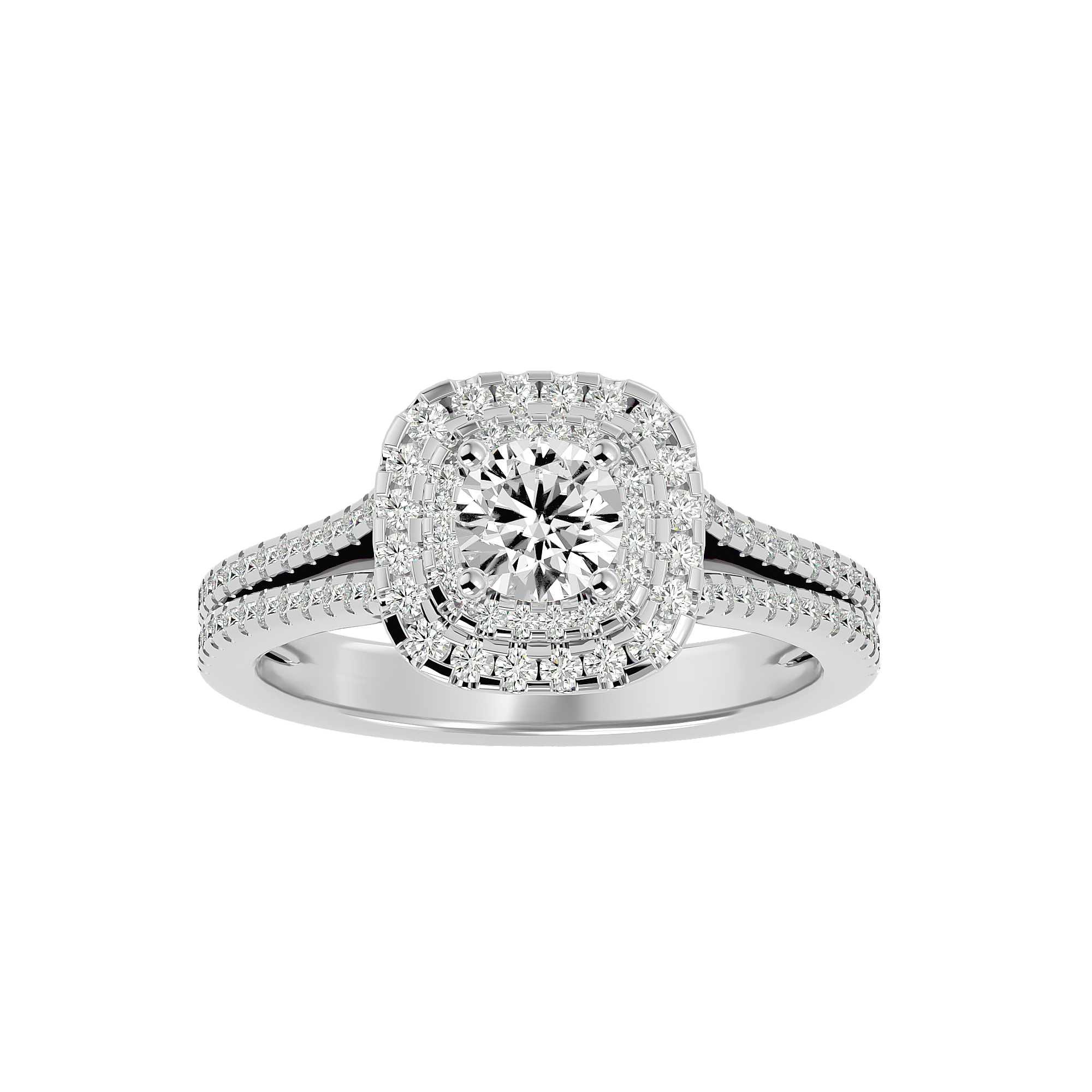 Malaya Diamond Halo Ring