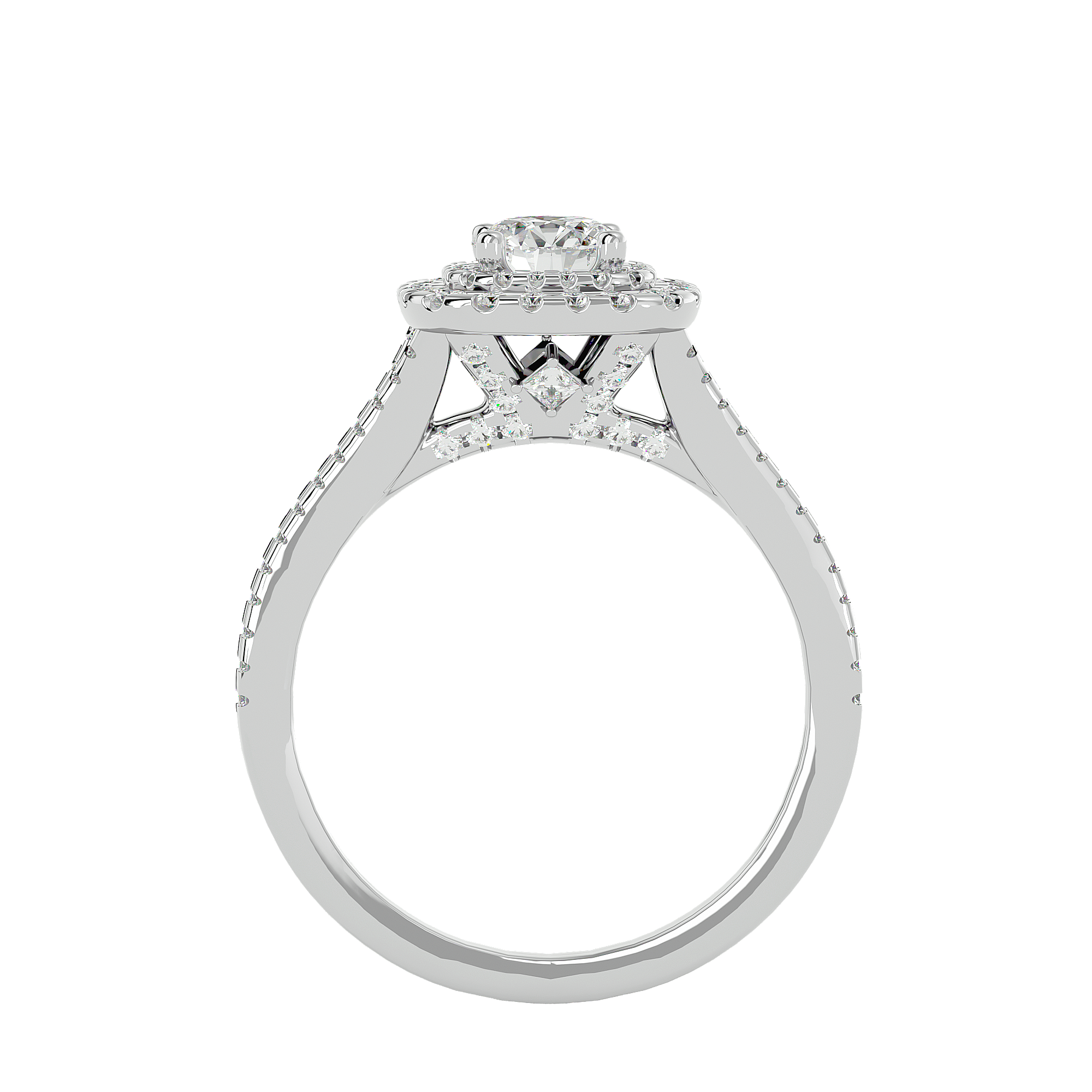 Malaya Diamond Halo Ring