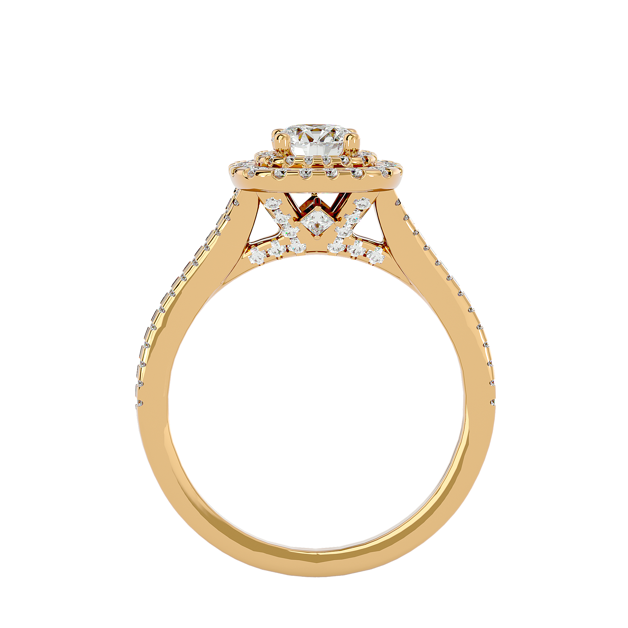 Malaya Diamond Halo Ring