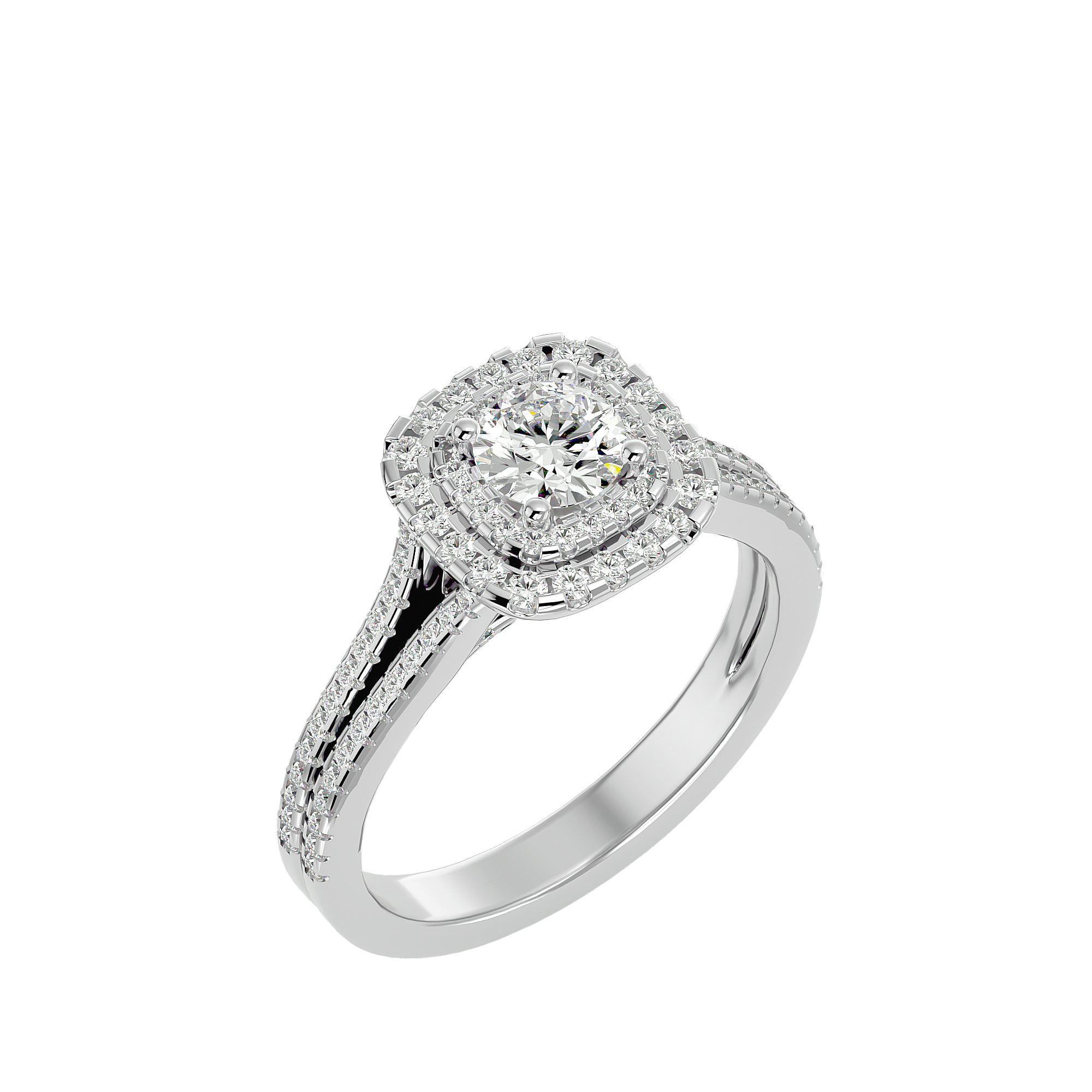 Malaya Diamond Halo Ring