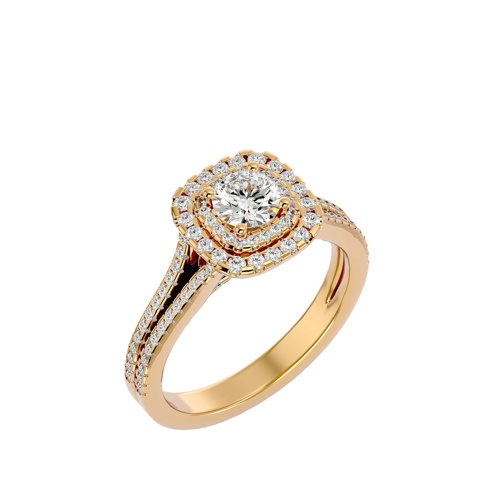 Malaya Diamond Halo Ring