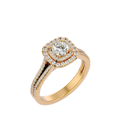Malaya Diamond Halo Ring