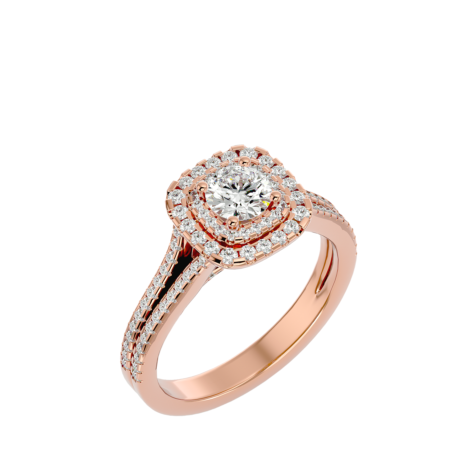 Malaya Diamond Halo Ring