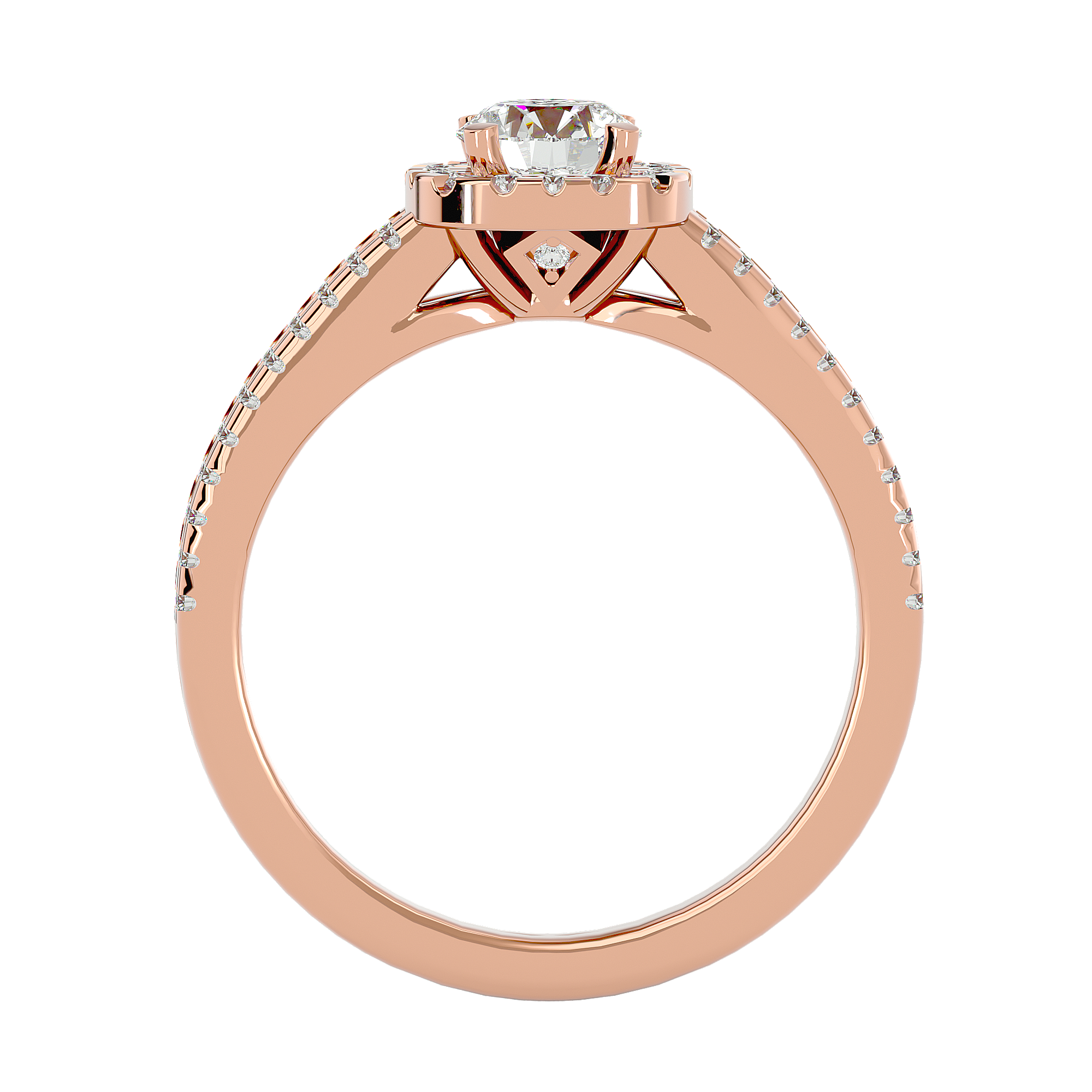 Miley Diamond Halo Ring