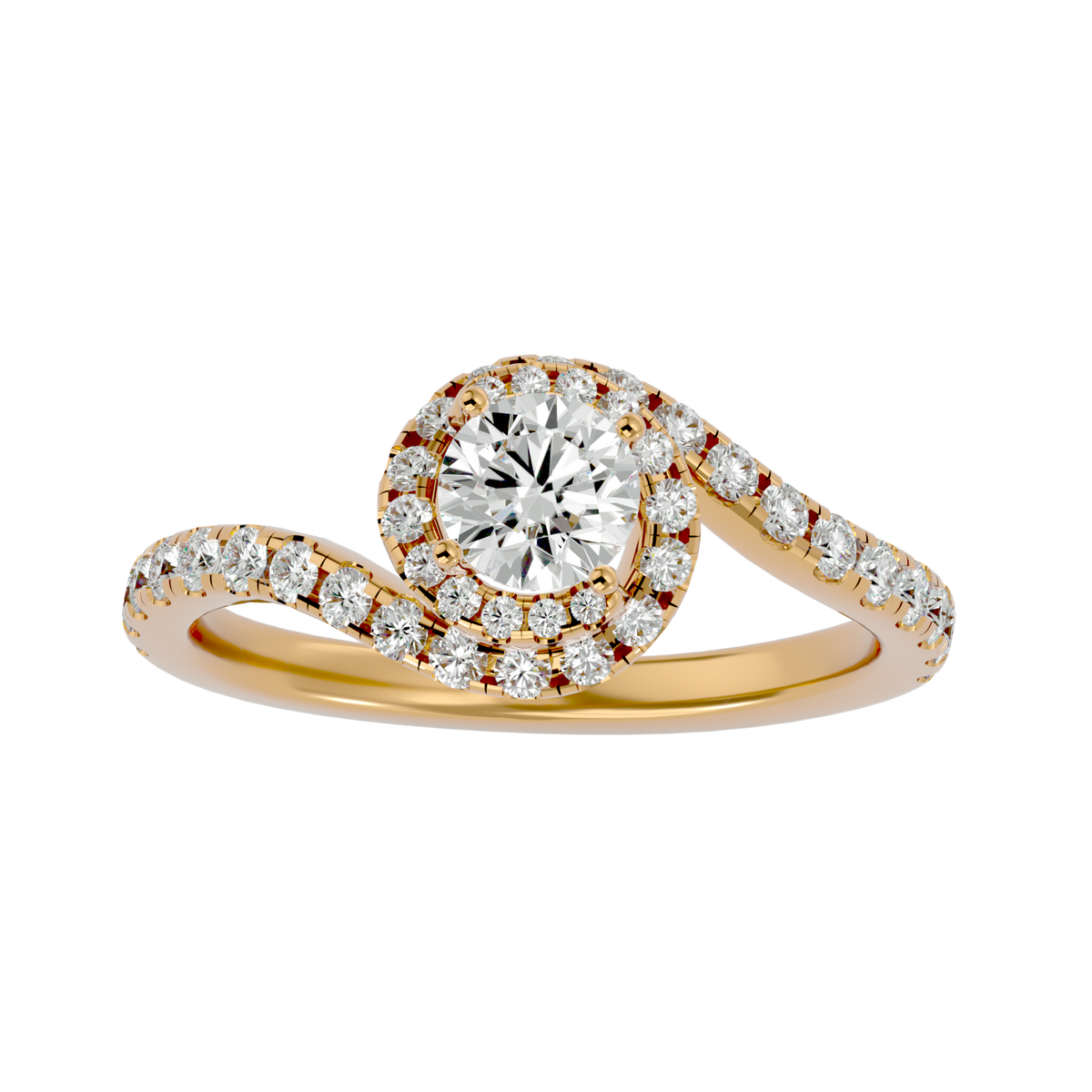 Milan Diamond Halo Ring