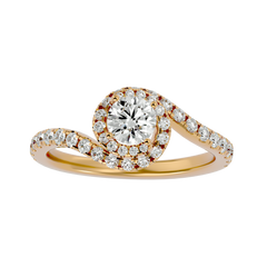 Milan Diamond Halo Ring