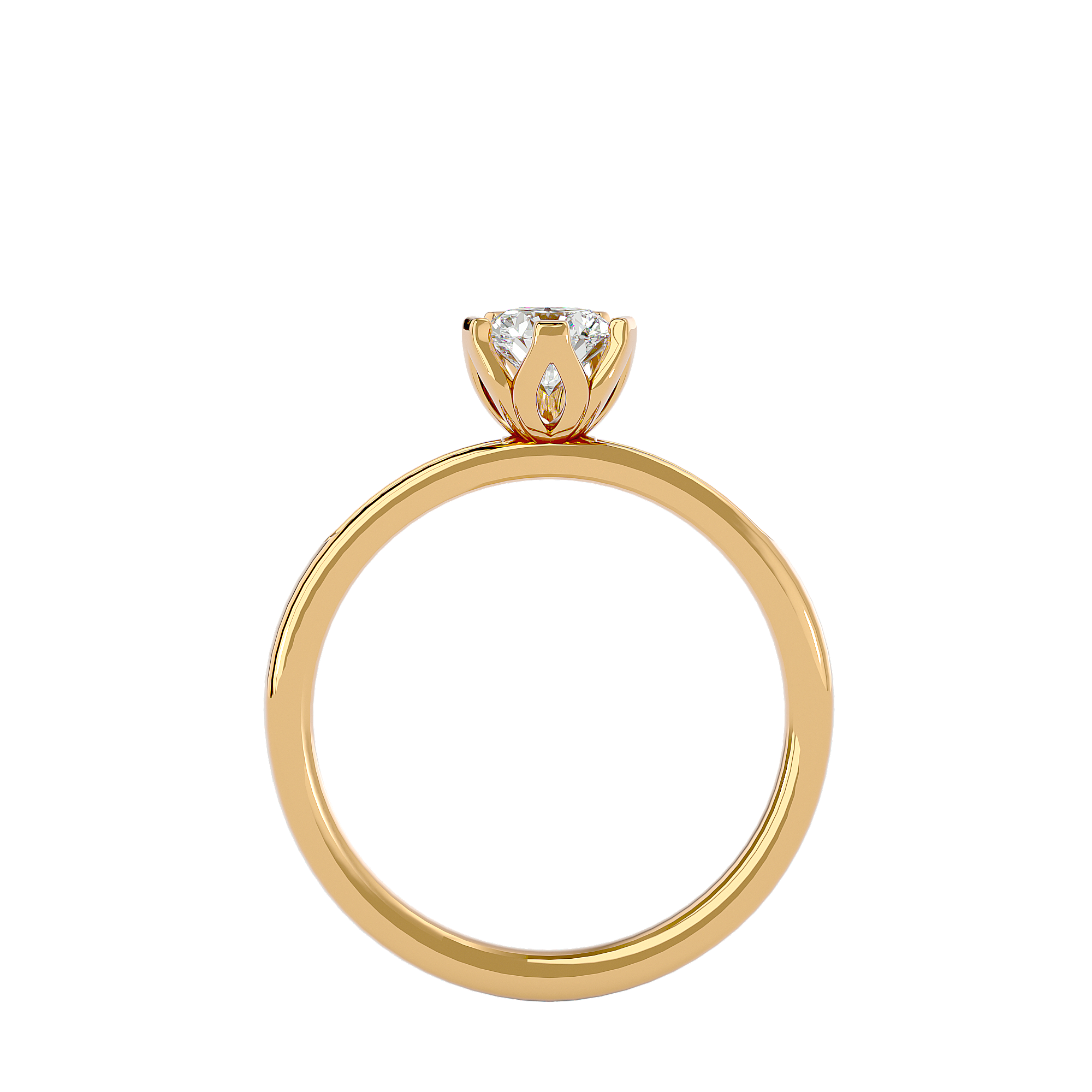 Penny Diamond Solitaire Ring