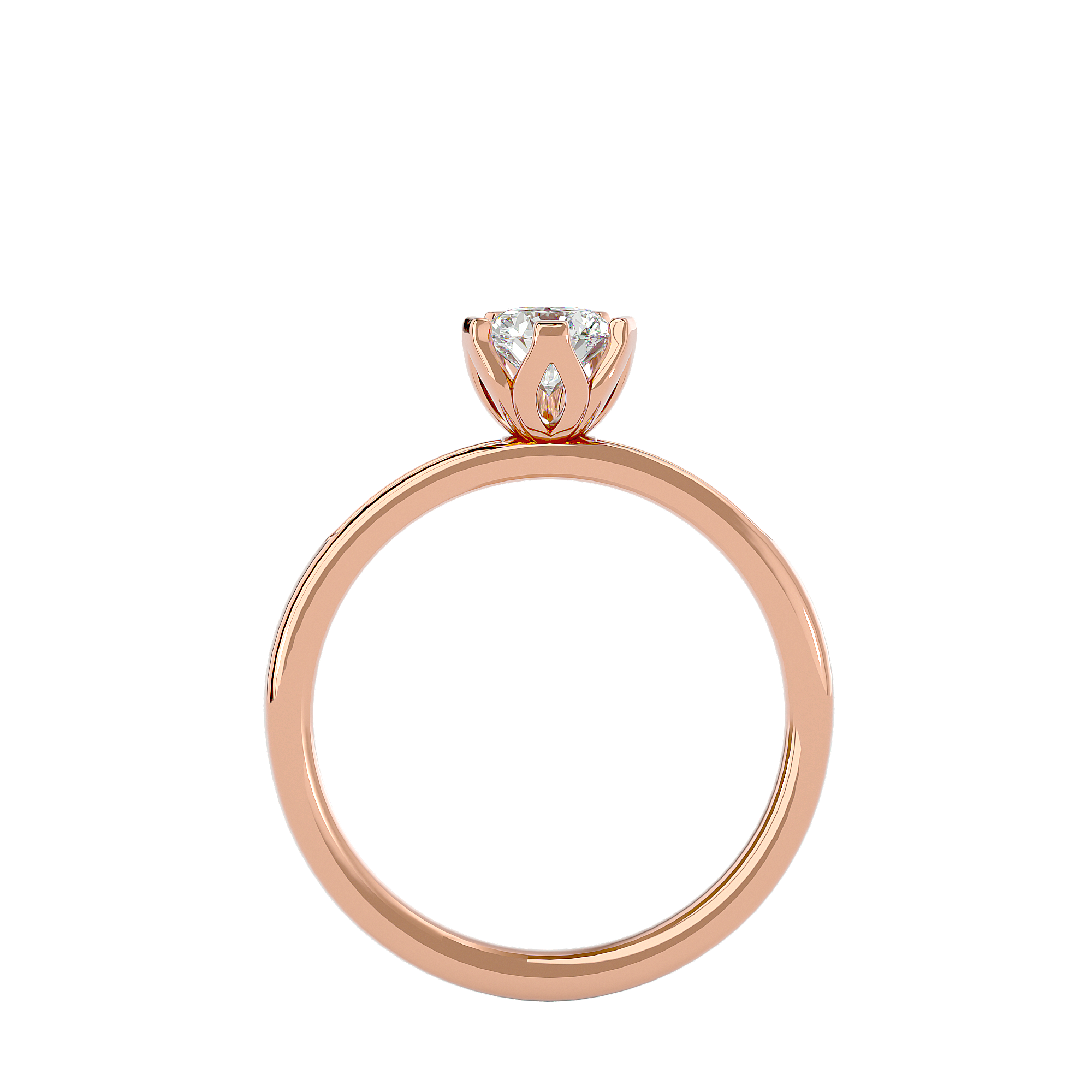Penny Diamond Solitaire Ring