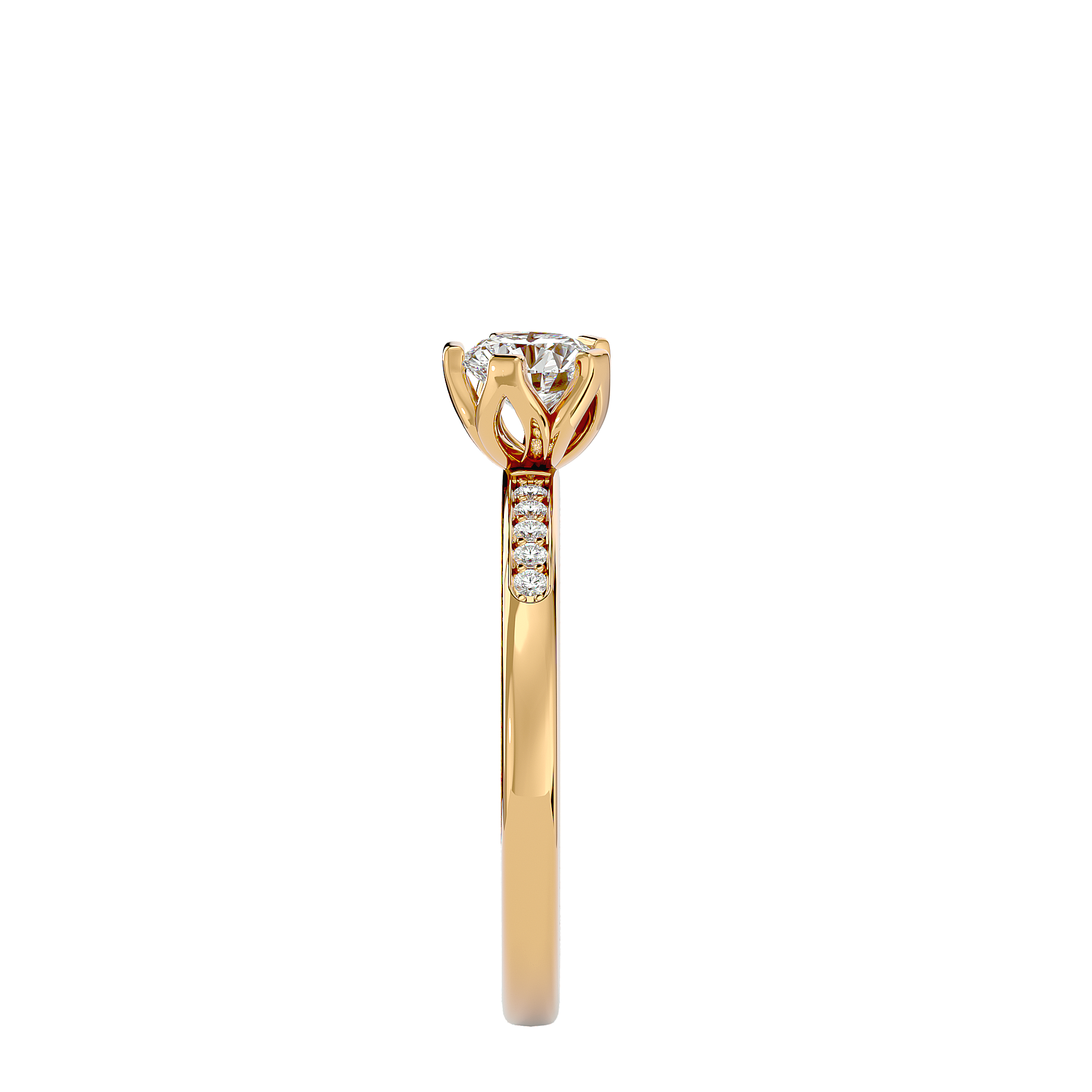 Penny Diamond Solitaire Ring