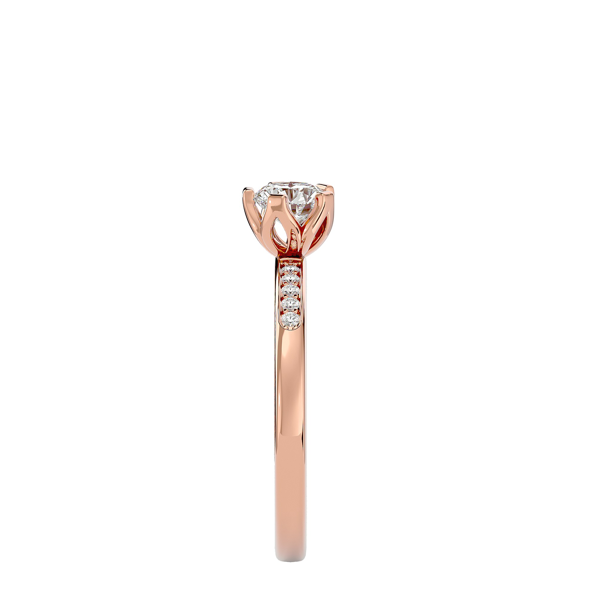 Penny Diamond Solitaire Ring
