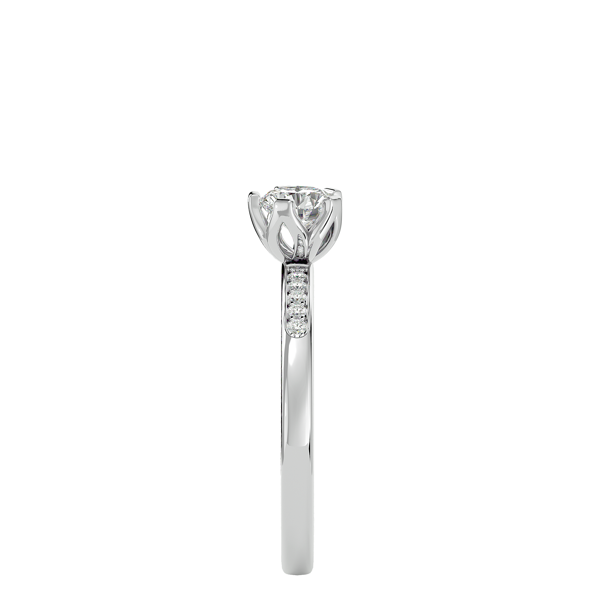 Penny Diamond Solitaire Ring
